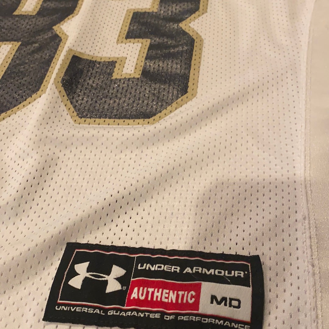 Authentic Under Armour Notre Dame Football Game-Worn Jersey #83 - Perfect for Game Day, Collectors & Sports Memorabilia Enthusiasts