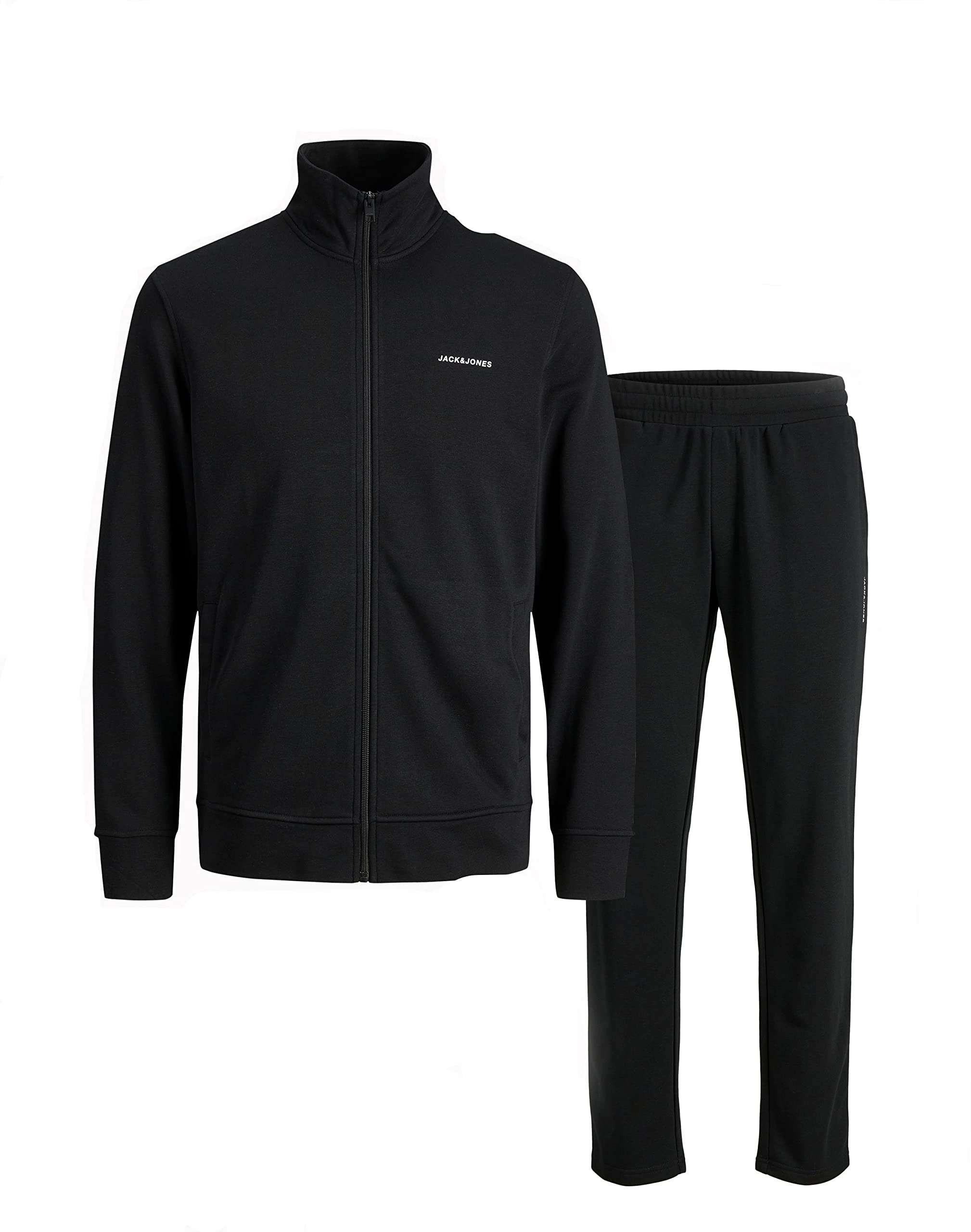 JACK & JONES Men's Lounge Set - Soft Cotton Pajama Pants & Shirt for Comfortable Sleep & Relaxation | Perfect for Nightwear, Lounging at Home & Travel