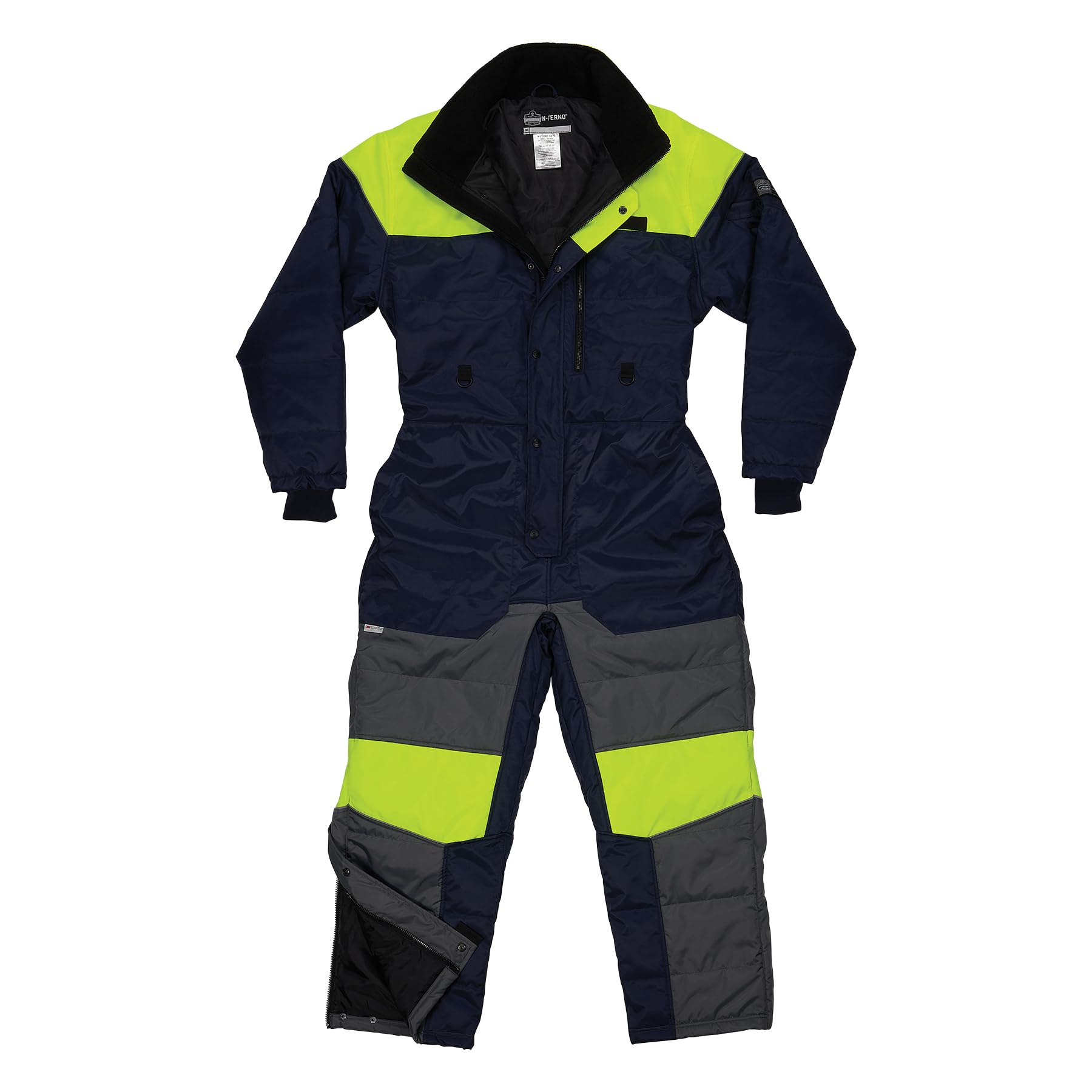 Ergodyne Unisex-Adult Insulated Freezer Coveralls - Heavy Duty Cold Weather Workwear for Freezer Workers, Meat Packers & Winter Outdoor Jobs