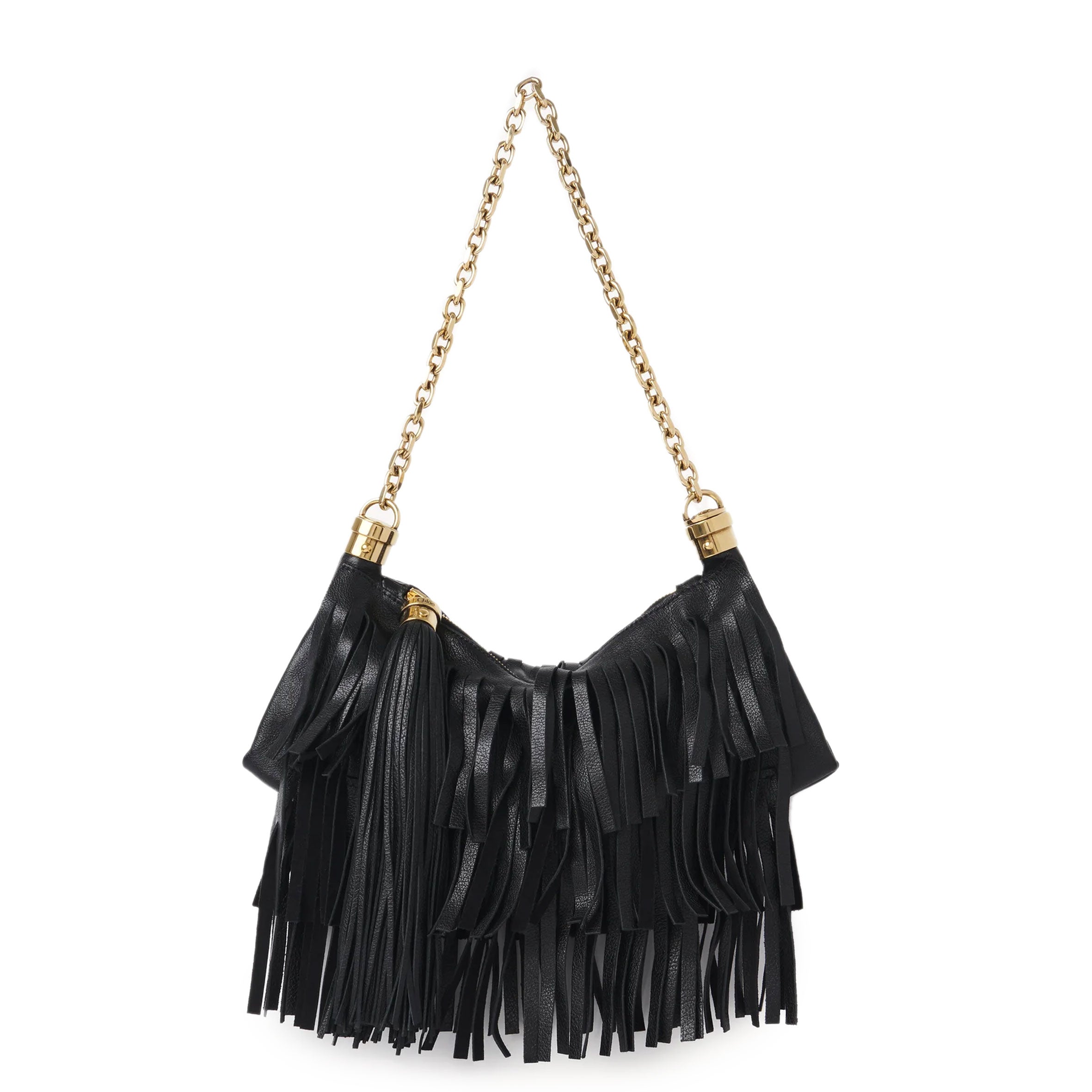 Stylish Small Fringe Crossbody Bag for Women - Black Boho Purse with Tassel Details | Perfect for Parties, Concerts & Everyday Use