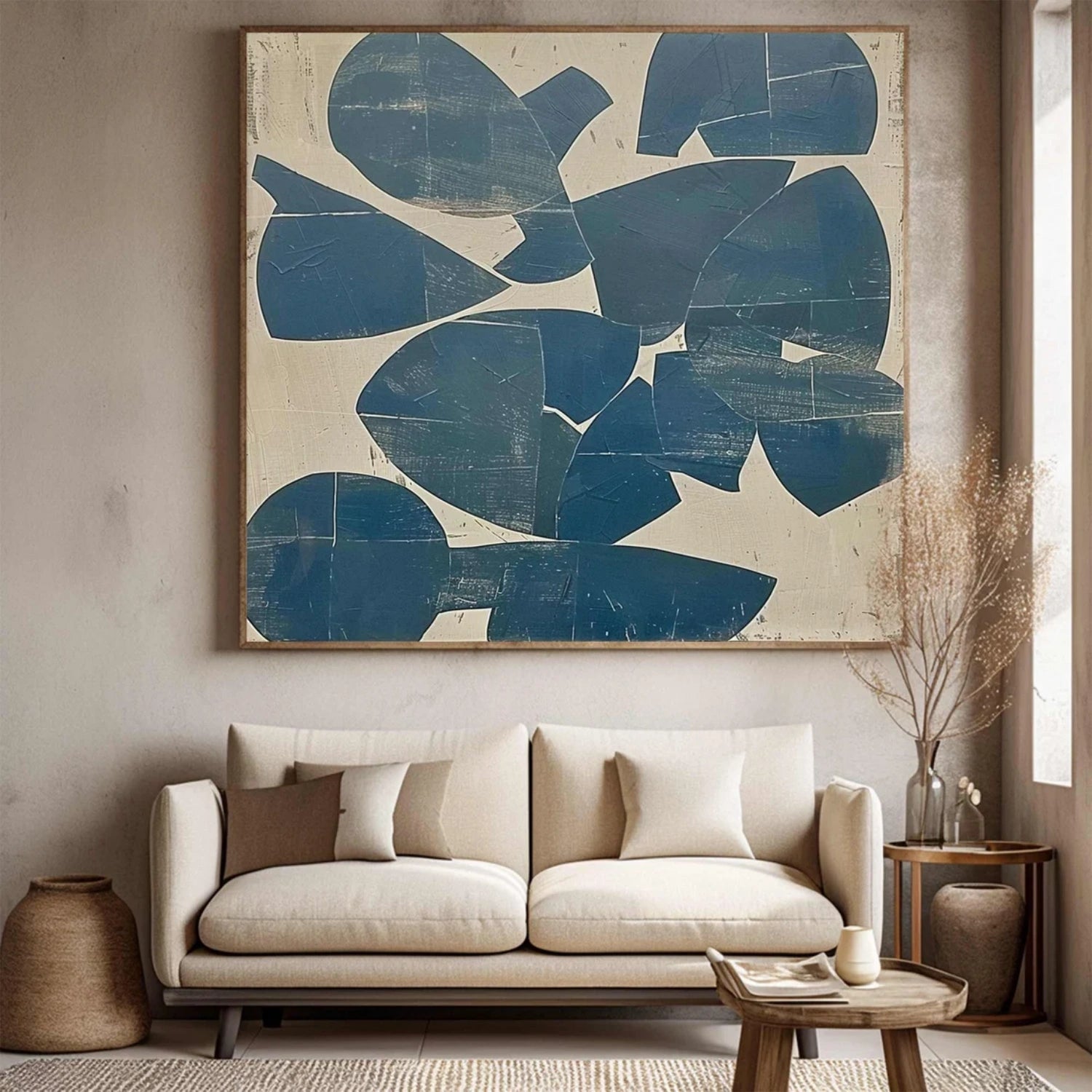 Abstract Painting #AB 334 - Modern Wall Art for Home & Office Decor | Unique Handmade Canvas Artwork for Living Room, Bedroom, or Gift