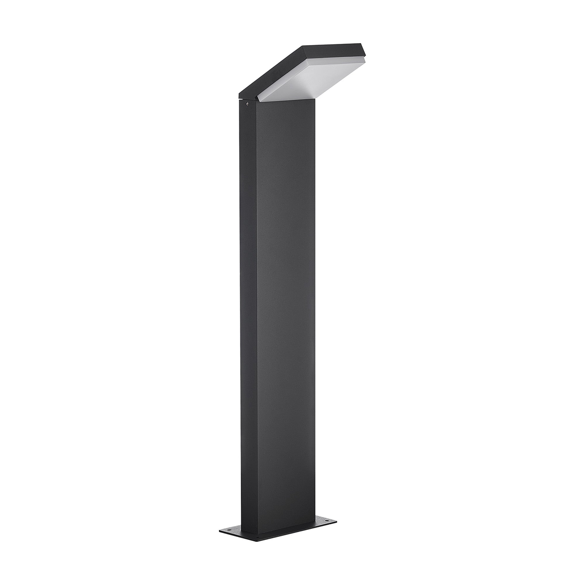 12W LED Alpine Bollard Light - 3000K Warm White, 1020 Lumens, IP65 Waterproof, Anthracite Finish - Perfect for Garden Pathways, Driveways, and Outdoor Landscape Lighting