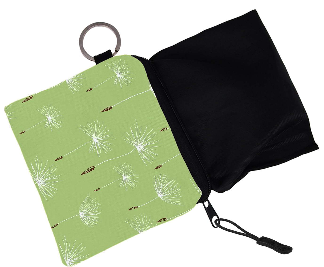 FAVORTALK Green Canvas Coin Pouch - Small Cute Zip Purse for Coins, Credit Cards, ID, Keys, Headphones & Lipstick | Compact Mini Wallet for Women & Men | Perfect for Travel, Shopping & Everyday Use (Model 3290)