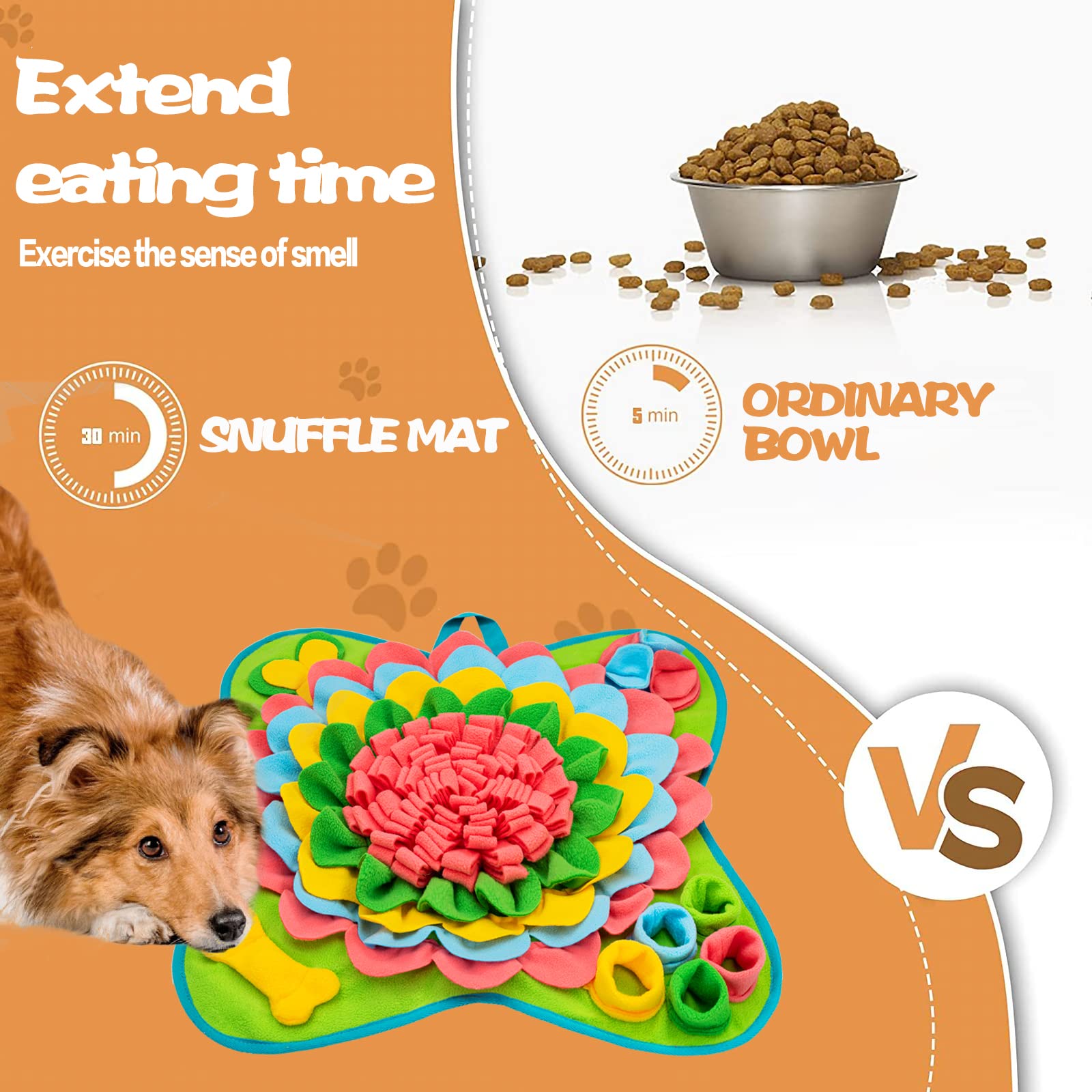 **Interactive Snuffle Mat for Dogs - Non-Slip, Durable Pet Feeding Mat for Small & Medium Breeds - Encourages Natural Foraging Skills - Portable Puzzle Toy for Treats (Pink) - Perfect for Indoor & Outdoor Play, Training & Mental Stimulation**