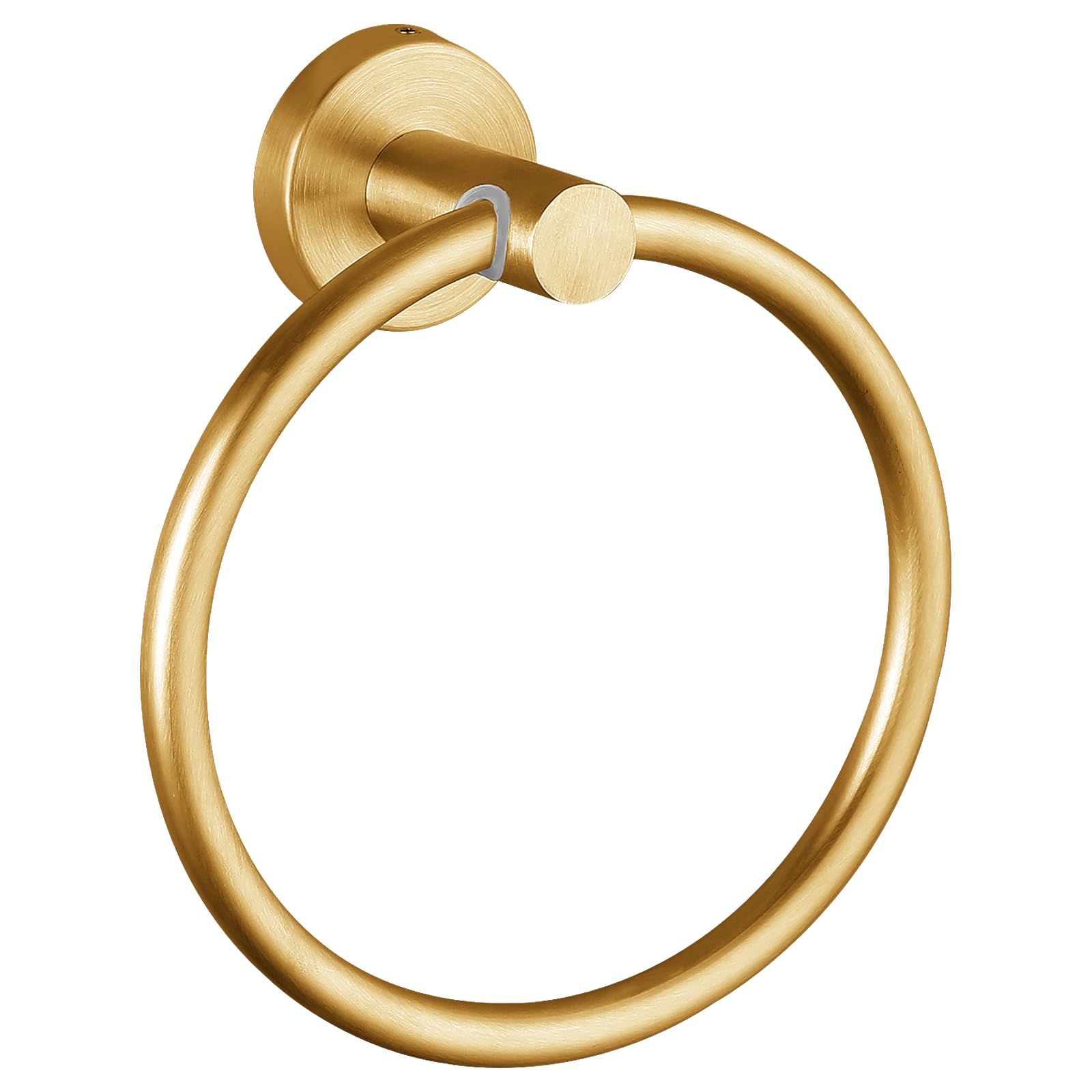 Stainless Steel Towel Ring - Wall Mounted Bathroom & Kitchen Towel Holder - Round Gold Towel Rack for Modern Home Decor - Perfect for Bathrooms, Kitchens & Spa Areas