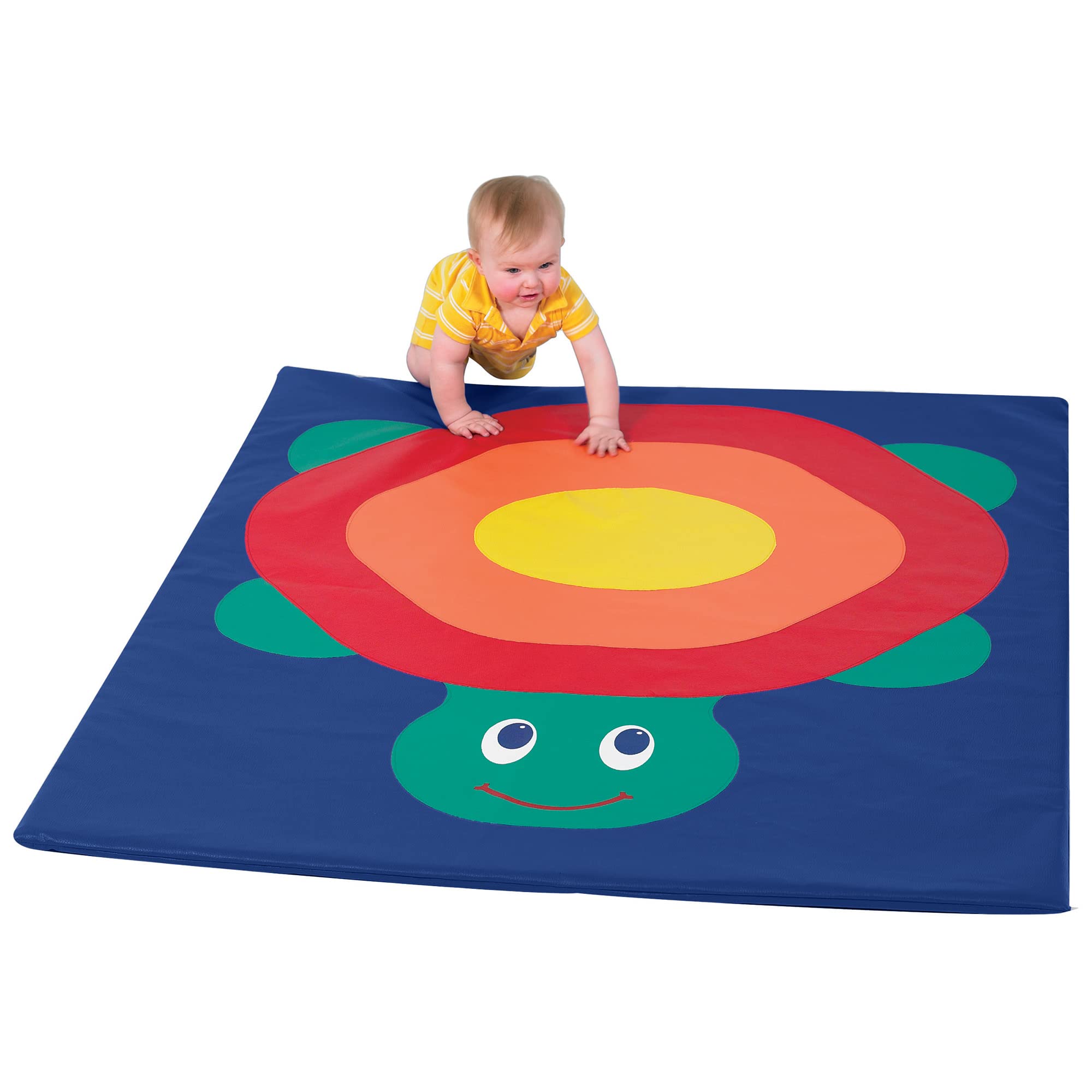 Children's Factory Turtle Hatchling Activity Mat CF362-001 - Soft Foam Play Mat for Baby Boys & Girls - Perfect for Homeschool, Daycare, Nursery & Toddler Playrooms - Safe Floor Mat for Crawling & Learning Activities