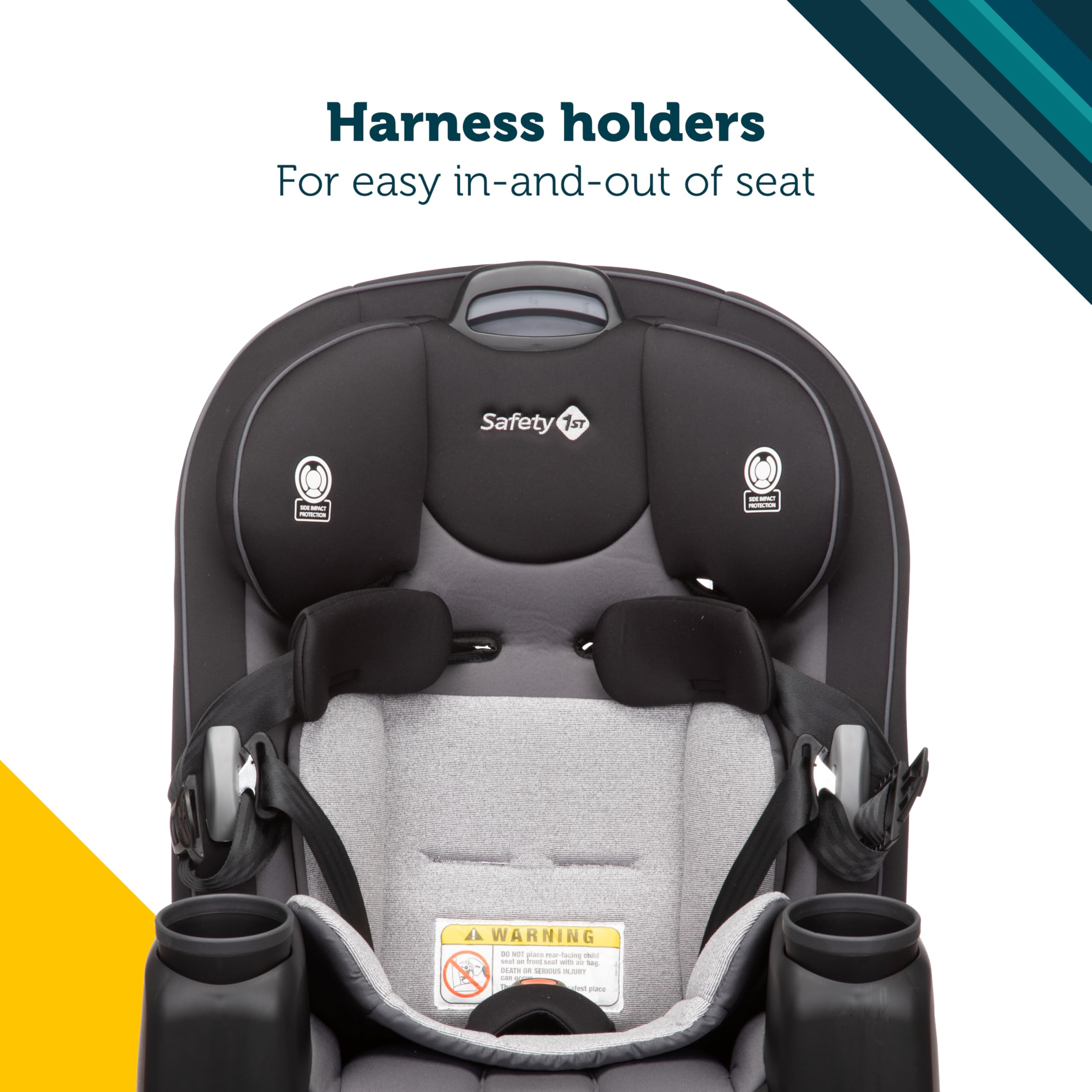 Safety 1st Crosstown DLX All-in-One Convertible Car Seat for Infants to Toddlers (10-100 lbs), Lavender - Premium Safety & Comfort for Travel, School & Family Road Trips