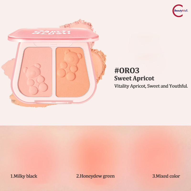 FOCALLURE Dual Color Cream Blush - Long Lasting & Blendable Cheek Makeup for Natural Flush - Perfect for Everyday Wear & Special Occasions