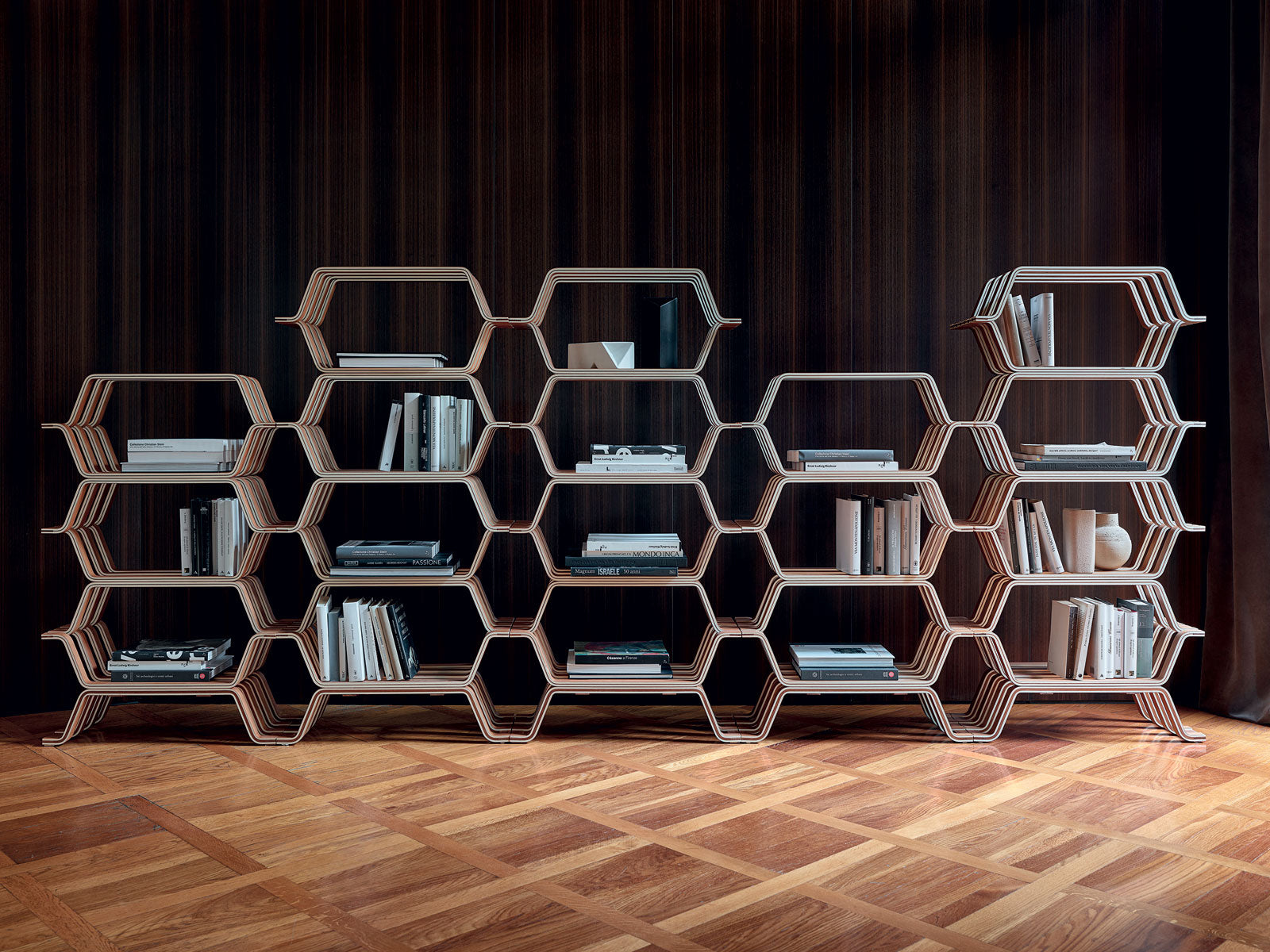 Modern MHC 2 Bookcase - 5-Tier Wooden Bookshelf for Home & Office - Perfect for Living Room, Bedroom, Study & Library Organization