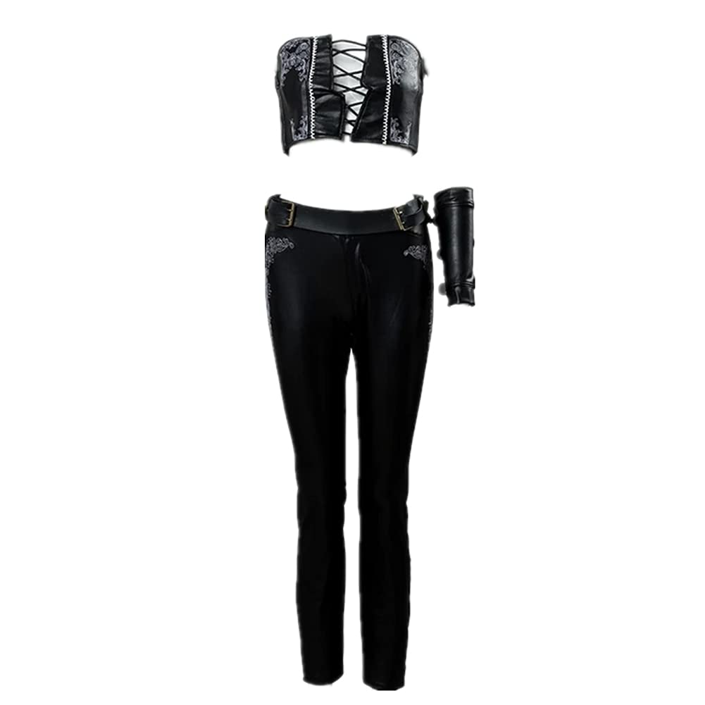 Trish Cosplay Costume Tube Top & Pants Set for Women & Girls - Perfect for Halloween, Carnival, Anime Conventions & Cosplay Events