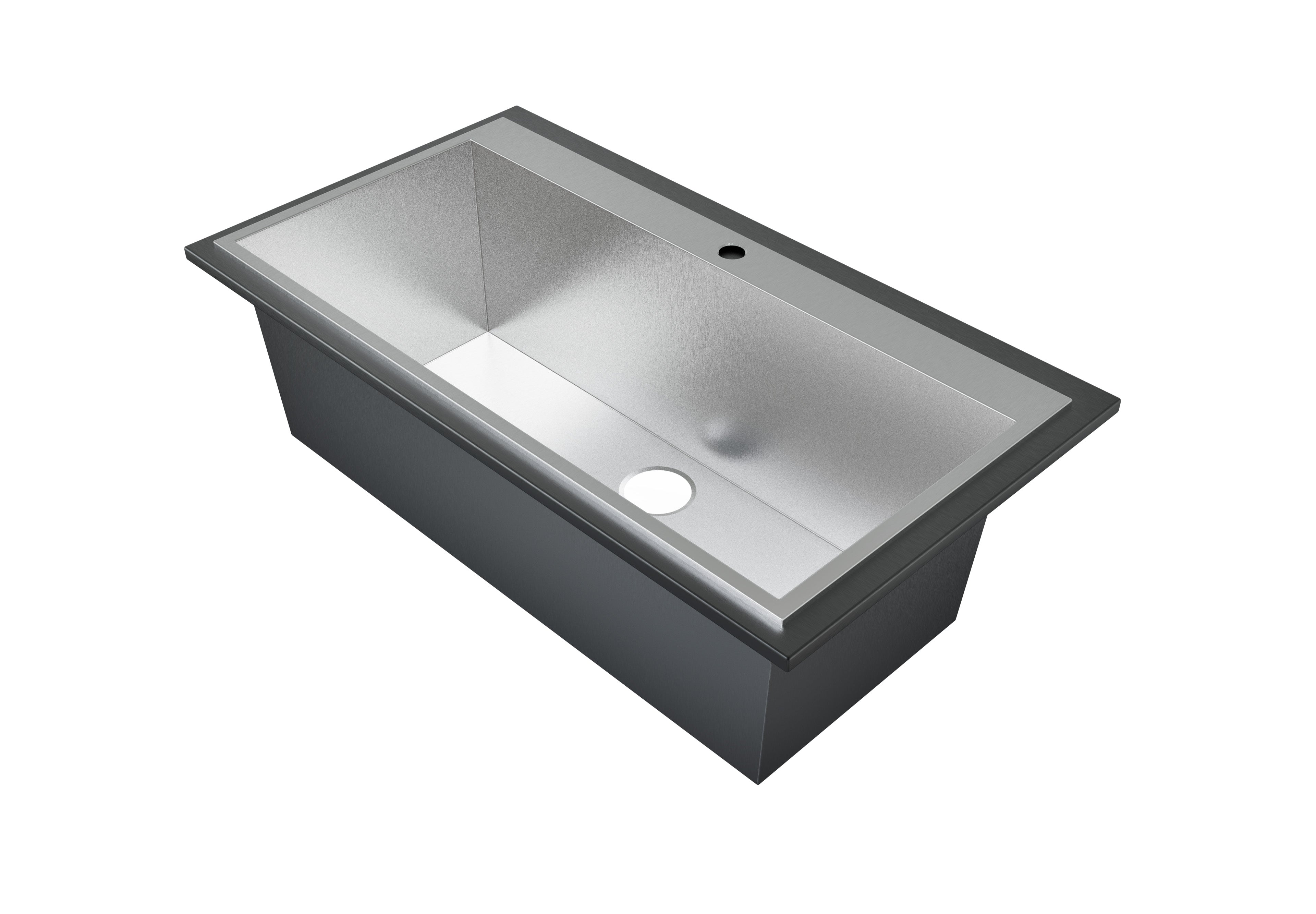 ProSlat 40-Inch Black Powder Coated Sink Work Surface - Durable Kitchen & Workshop Utility Table for Food Prep & Tool Organization