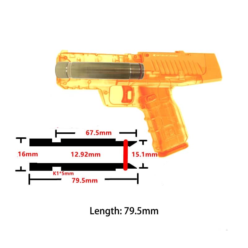 Lehui LP55 Blaster Upgrade Parts Kit - High Performance Nerf Gun Mods & Accessories for Enhanced Shooting Range & Accuracy - Perfect for Nerf Battles, Target Practice & Outdoor Games