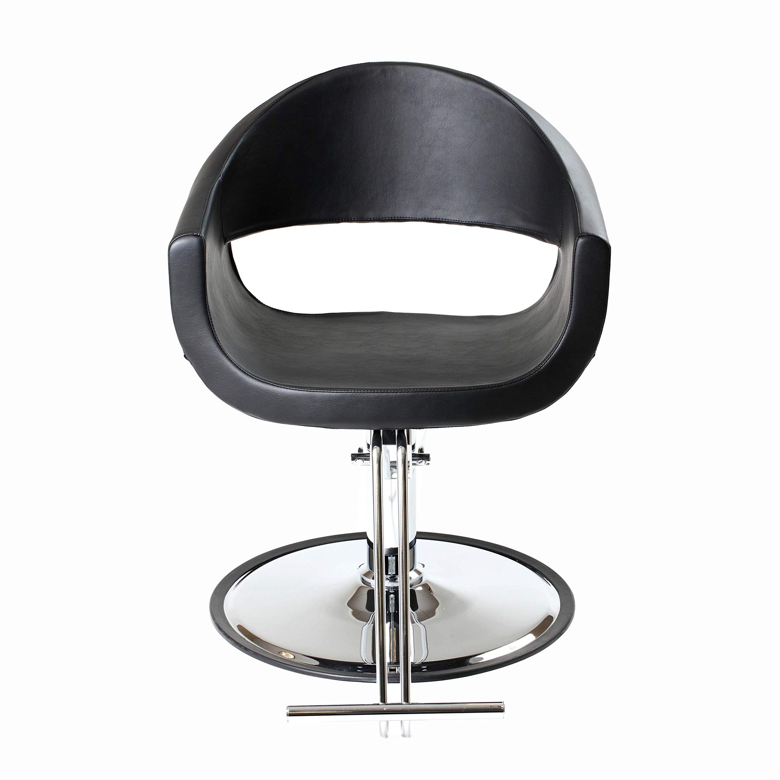 Professional Beauty Salon Styling Chair - MILLA BLACK Adjustable Hydraulic Hairdressing Chair for Barber & Salon Use | Heavy-Duty Salon Furniture & Equipment | Perfect for Hair Styling, Makeup, Nail Services & Spa Treatments