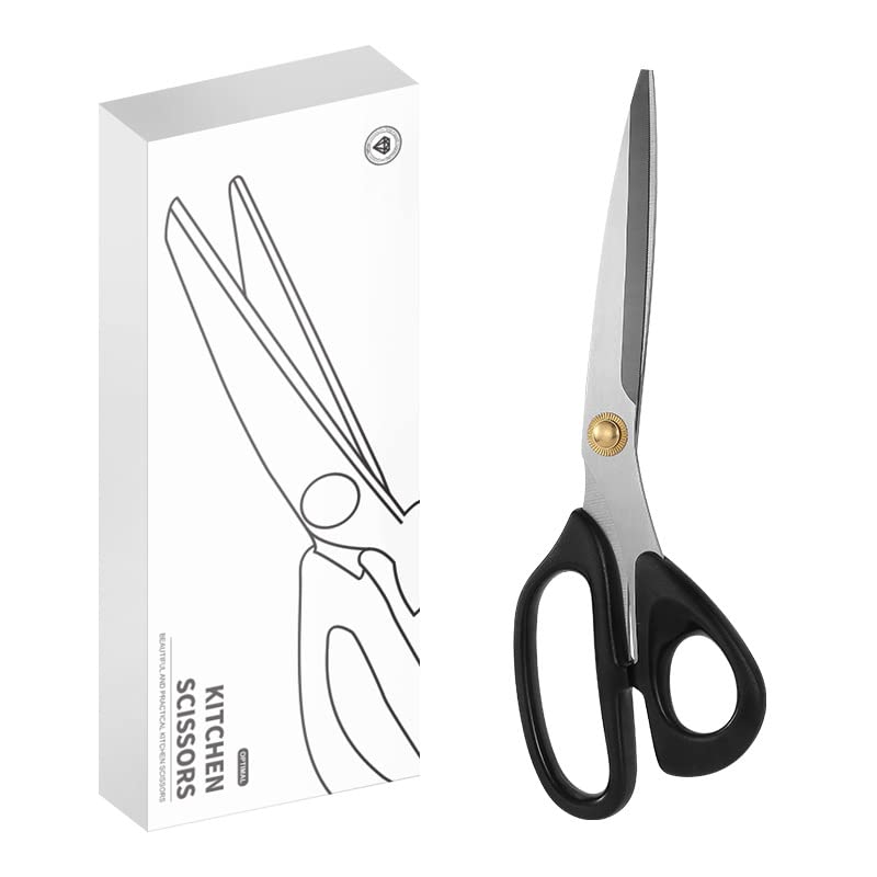 Stainless Steel Poultry Shears - Heavy Duty Kitchen Scissors for Cutting Chicken Bones, Duck, Fish - BBQ & Cooking Shears for Food Prep, Cleaning - Perfect for Home Chefs & Outdoor Grilling (Color: Barbecue)