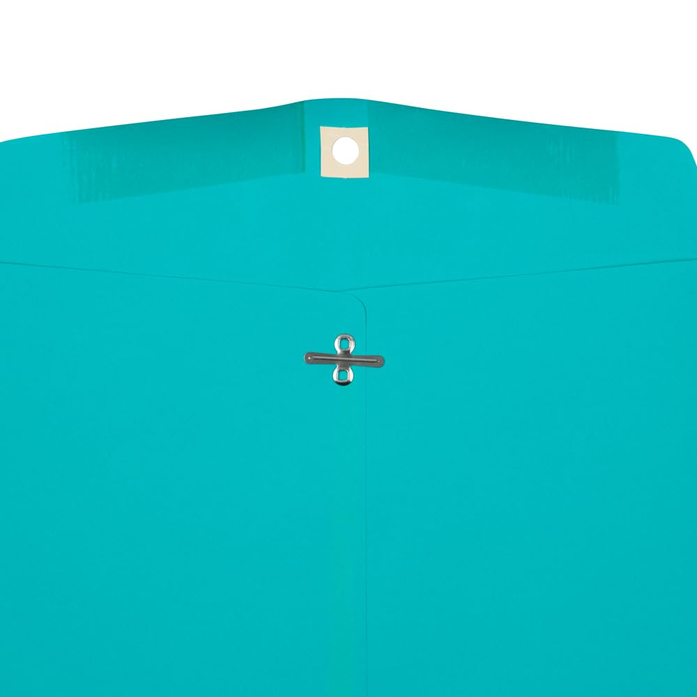 JAM PAPER 10 x 13 Inch Colored Clasp Envelopes - Bulk 500 Pack, Sea Blue Recycled Paper - Perfect for Business Mail, Wedding Invitations & Office Documents