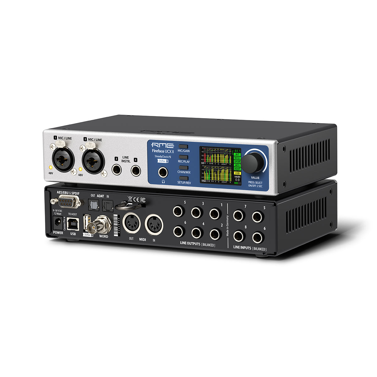 RME Fireface UCX II 40-Channel Professional USB Audio Interface for Studio Recording, Live Performance & Podcasting