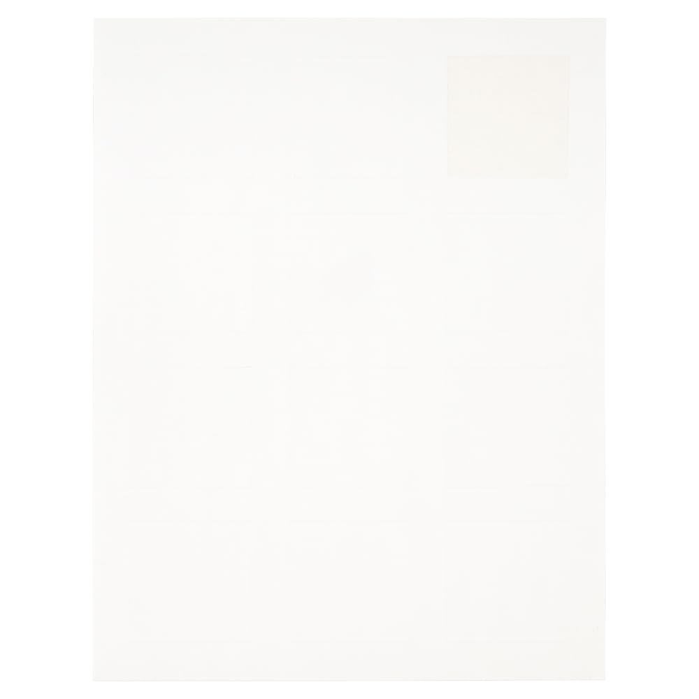 JAM PAPER 2x2 Square White Labels - 120/Pack for Organizing & Storage