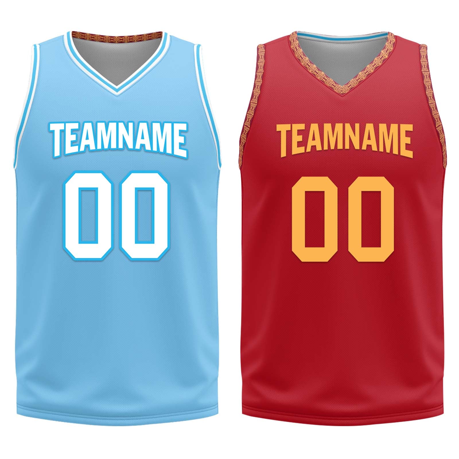 Custom Blue & Red Cleveland City Edition Reversible Basketball Jersey - Personalized NBA Sports Jersey BBJ01R D0610 Size 6 - Perfect for Game Day, Team Practice & Fan Apparel