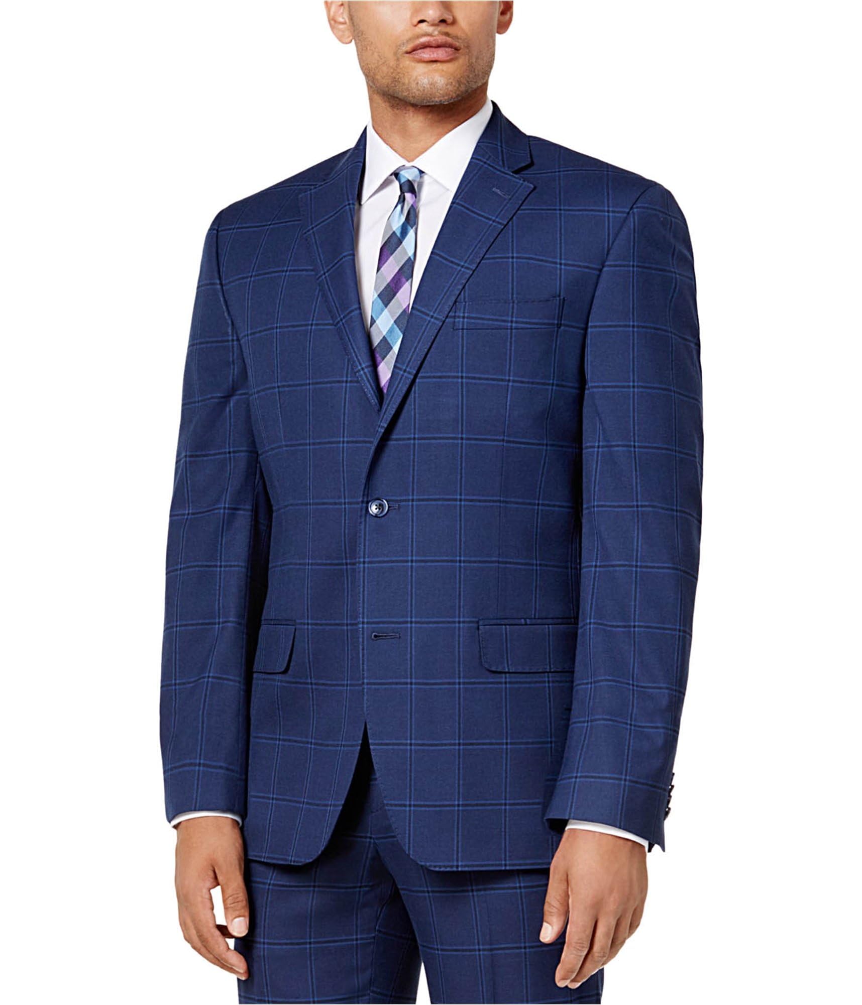 Sean John Men's Stretch Two-Button Blazer Jacket - Slim Fit Formal Suit Coat for Business, Office & Special Occasions