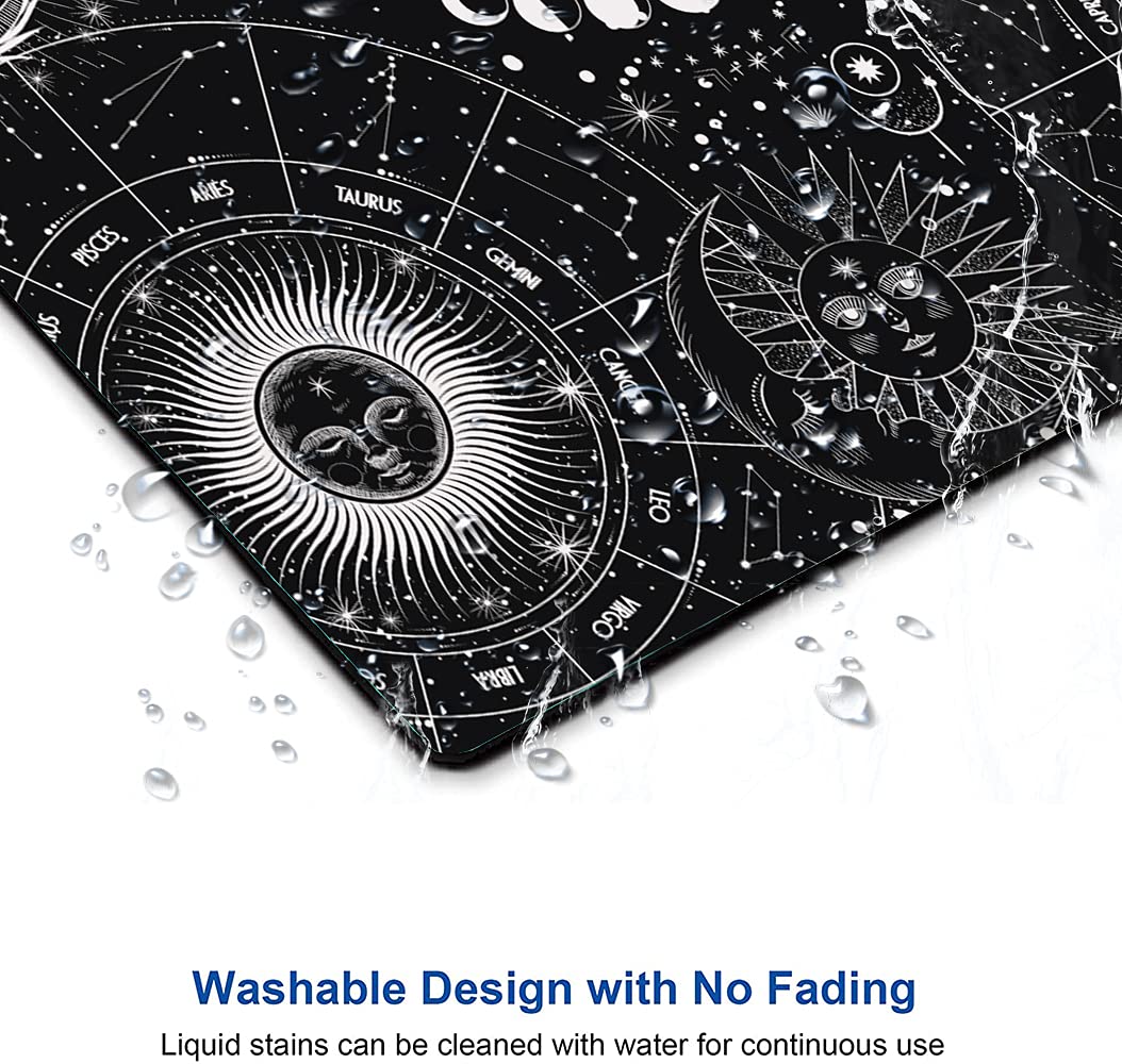 Custom Moon & Sun Design Non-Slip Rubber Base Mouse Pad - 9.5
