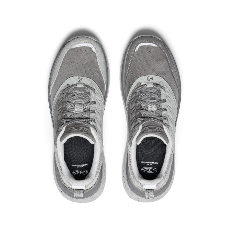 **Men's WK400 Leather Walking Shoes by Engineered Garments – Alloy/Steel Grey | Comfortable & Durable for Casual Outings, Travel & Daily Wear**