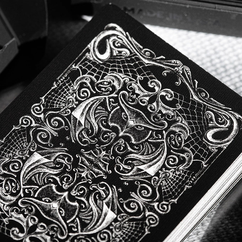 Fulton's Noir Playing Cards - Premium Black Deck for Poker, Magic Tricks & Cardistry | Perfect for Game Nights, Collectors & Professional Performers