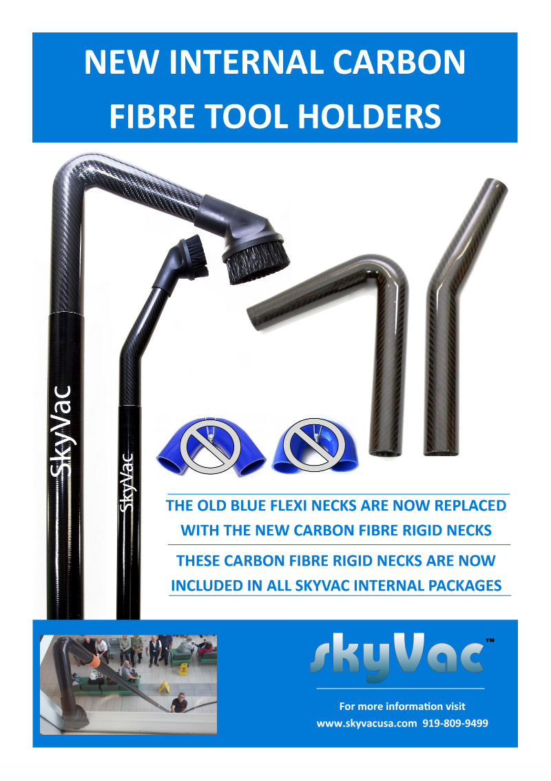 SkyVac® Carbon Fiber Tool Holders - Durable & Lightweight Organizer for Professional Cleaning Equipment | Perfect for Home, Office & Industrial Use