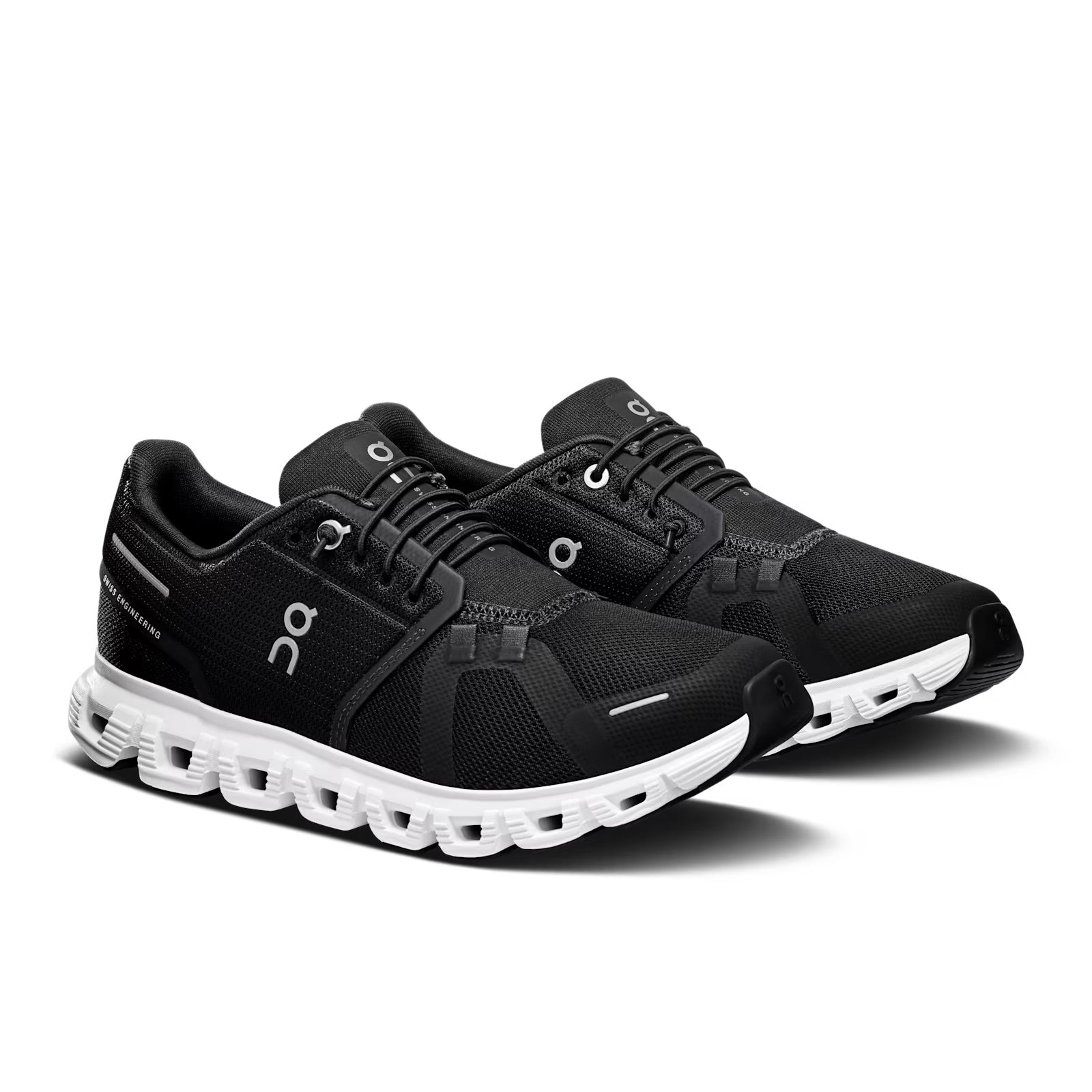On Running Cloud 6 Women's Running Shoes - Black & White | Lightweight & Cushioned for Road Running, Jogging & Gym Workouts