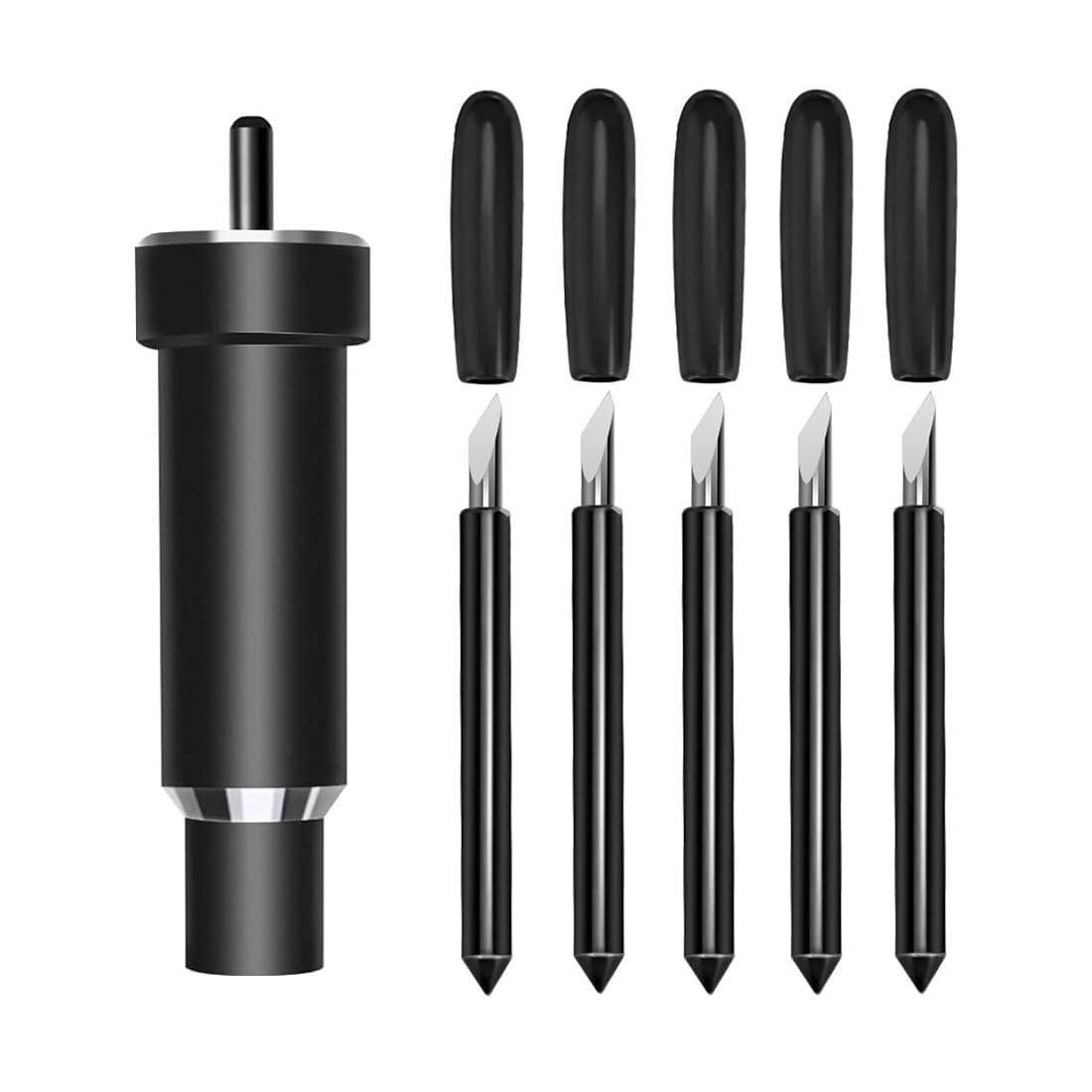5Pcs Premium Fine Point Blades Compatible with Cricut Maker 3, Maker, Explore 3, Explore Air 2, Air, One & Venture - Replacement Blade Housing for Vinyl, Cardstock & Light Materials - Perfect for DIY Crafts, Scrapbooking & Home Decor Projects