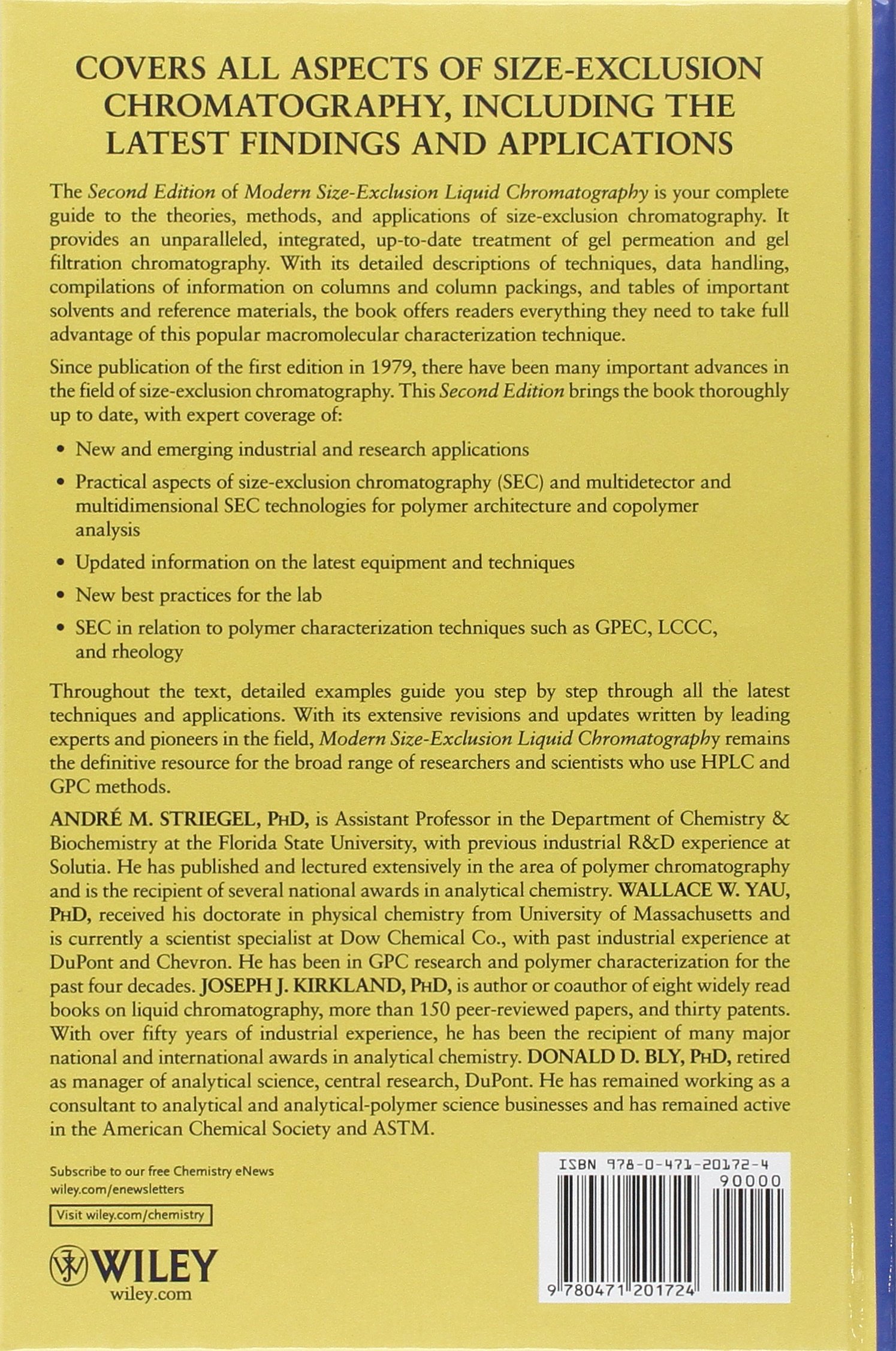 Modern Size-Exclusion Liquid Chromatography: Gel Permeation & Gel Filtration Chromatography Guide - 2nd Edition | Laboratory Analysis & Protein Purification Techniques