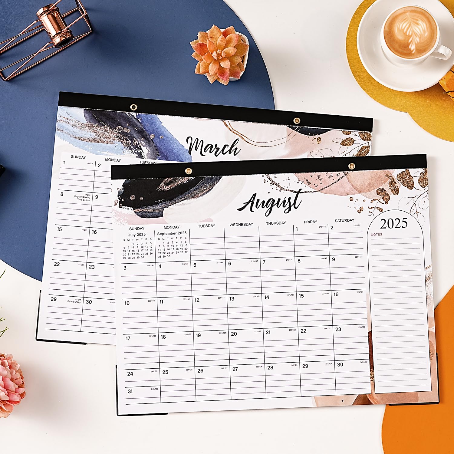 2025-2026 18-Month Large Desk Calendar | July 2025 to December 2026 | 14.6