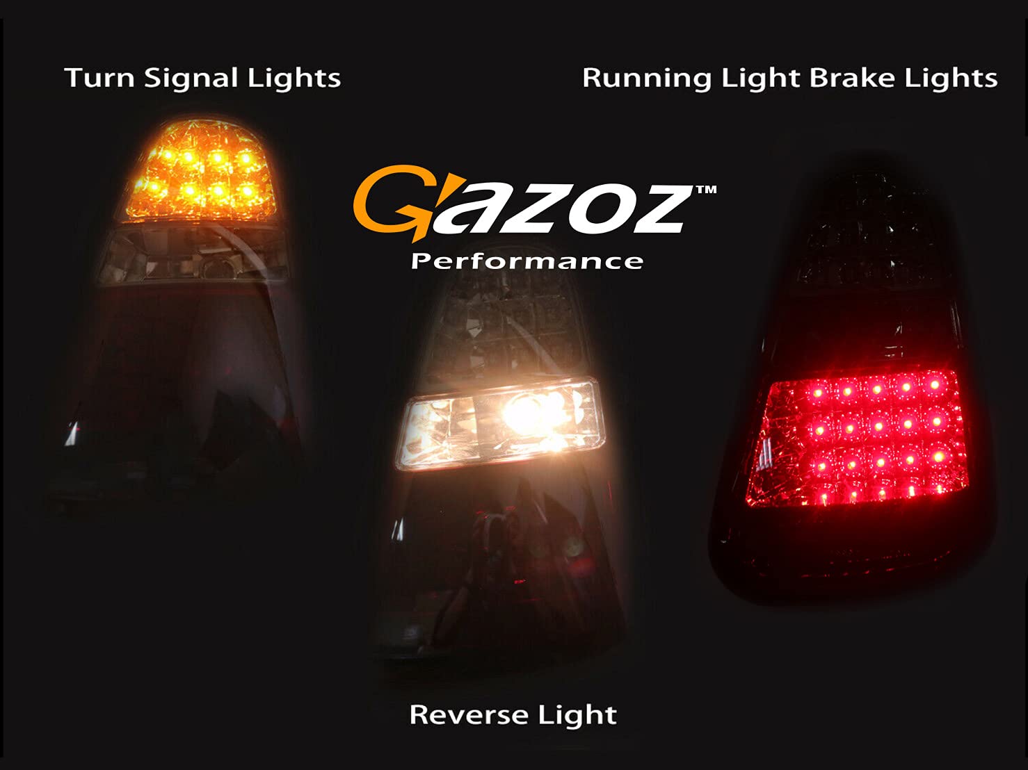 Smoked LED Tail Lights Rear Lamps with Reverse Light - Compatible with 2004-2008 Mini Cooper R50 R52 R53 Models | Enhanced Visibility & Style for Night Driving & Car Customization