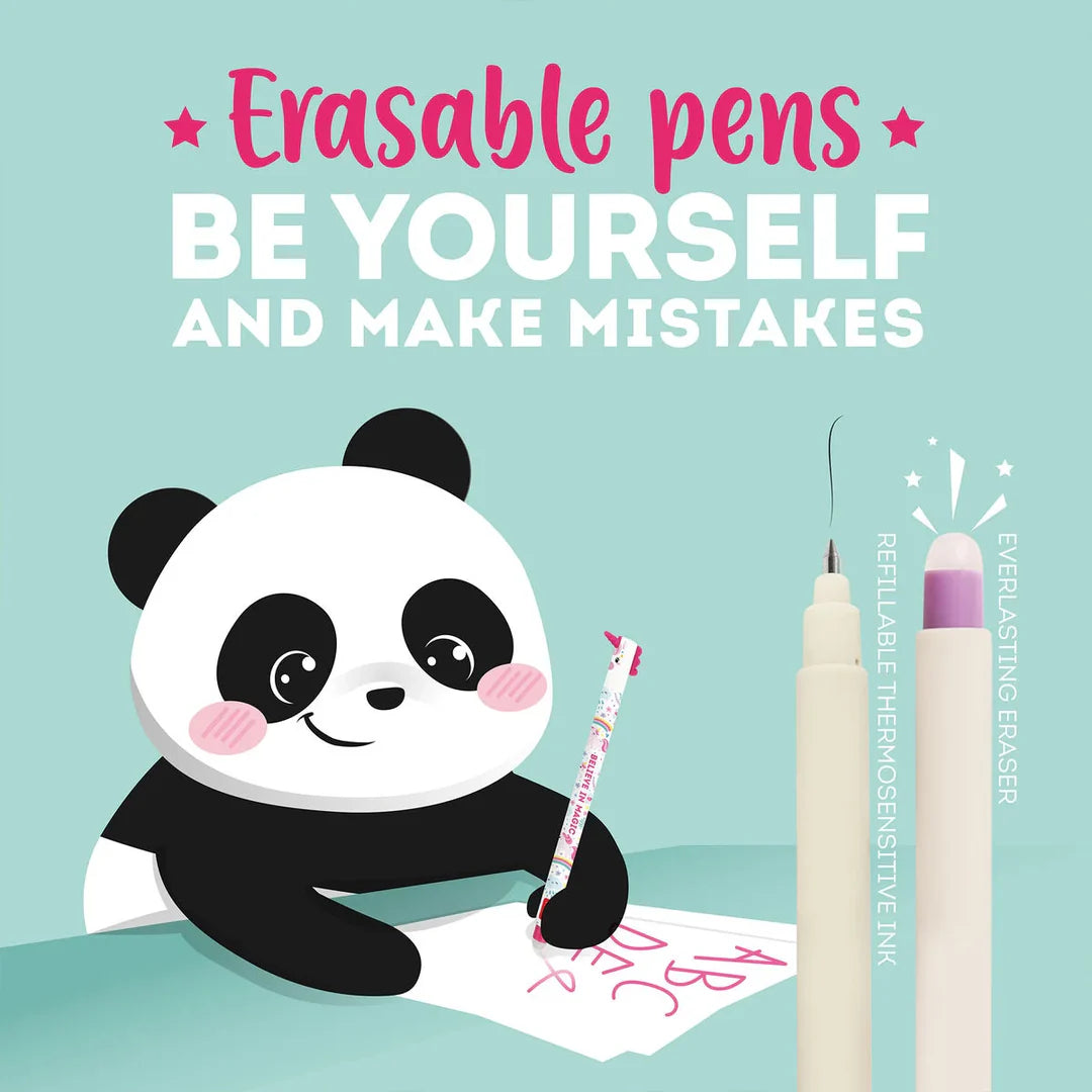 Best Clownfish Erasable Pen - Orange Ink, Smooth Writing, Perfect for School, Office & Note Taking