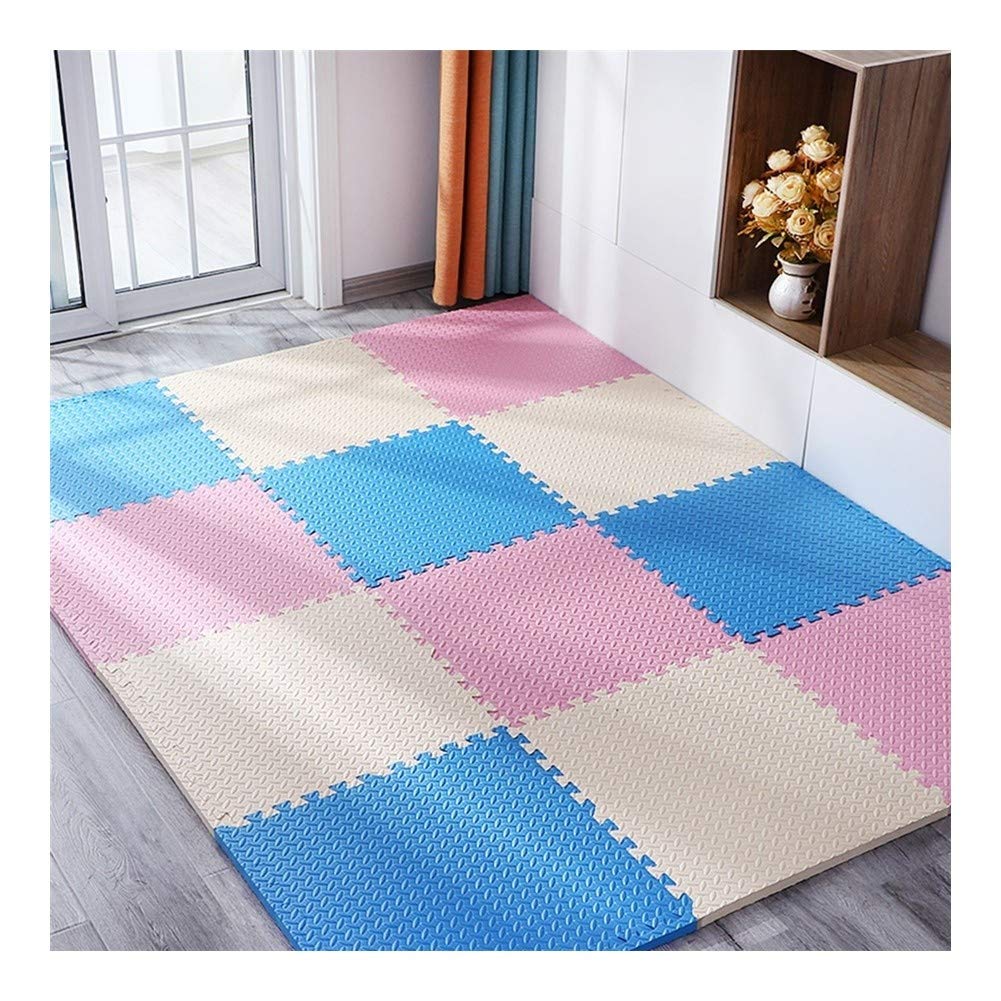 Non-Toxic EVA Foam Puzzle Play Mat for Kids - 24pc Interlocking Floor Tiles (30x30x1.2cm) - Soft, Safe & Durable - 4 Color Options - Perfect for Nursery, Playroom & Daycare Safety Flooring