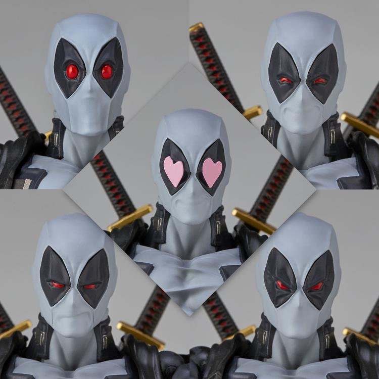Amazing Yamaguchi Revoltech Deadpool X-Force Action Figure Ver. 2.0 No. 025EX - Highly Articulated Collectible for Marvel Fans & Display
