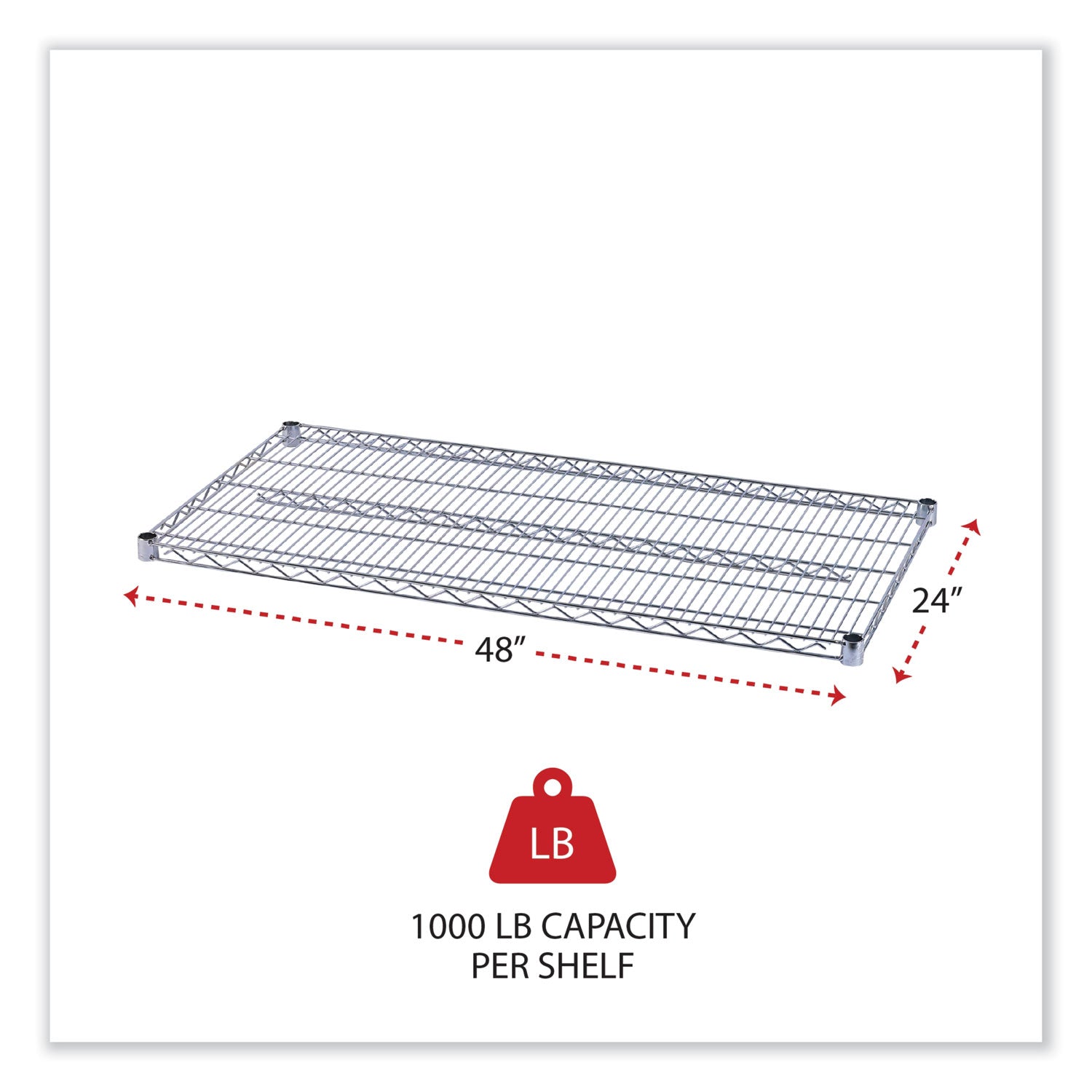 Alera® Industrial Wire Shelving Unit - 48
