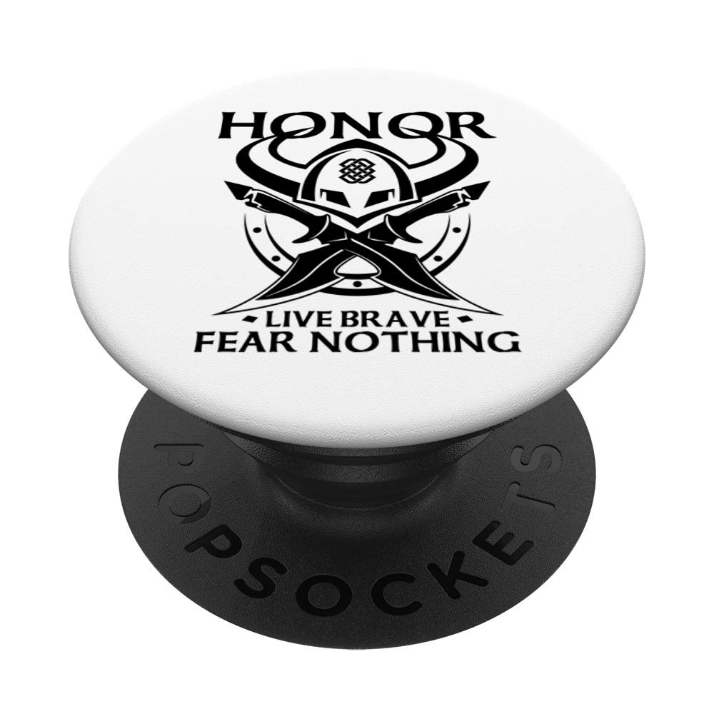 Viking Warrior Honor Live Brave Fear Nothing T-Shirt - Norse Viking Quote Tee for Men & Women - Perfect for Viking Lovers, History Enthusiasts & Rune Fans