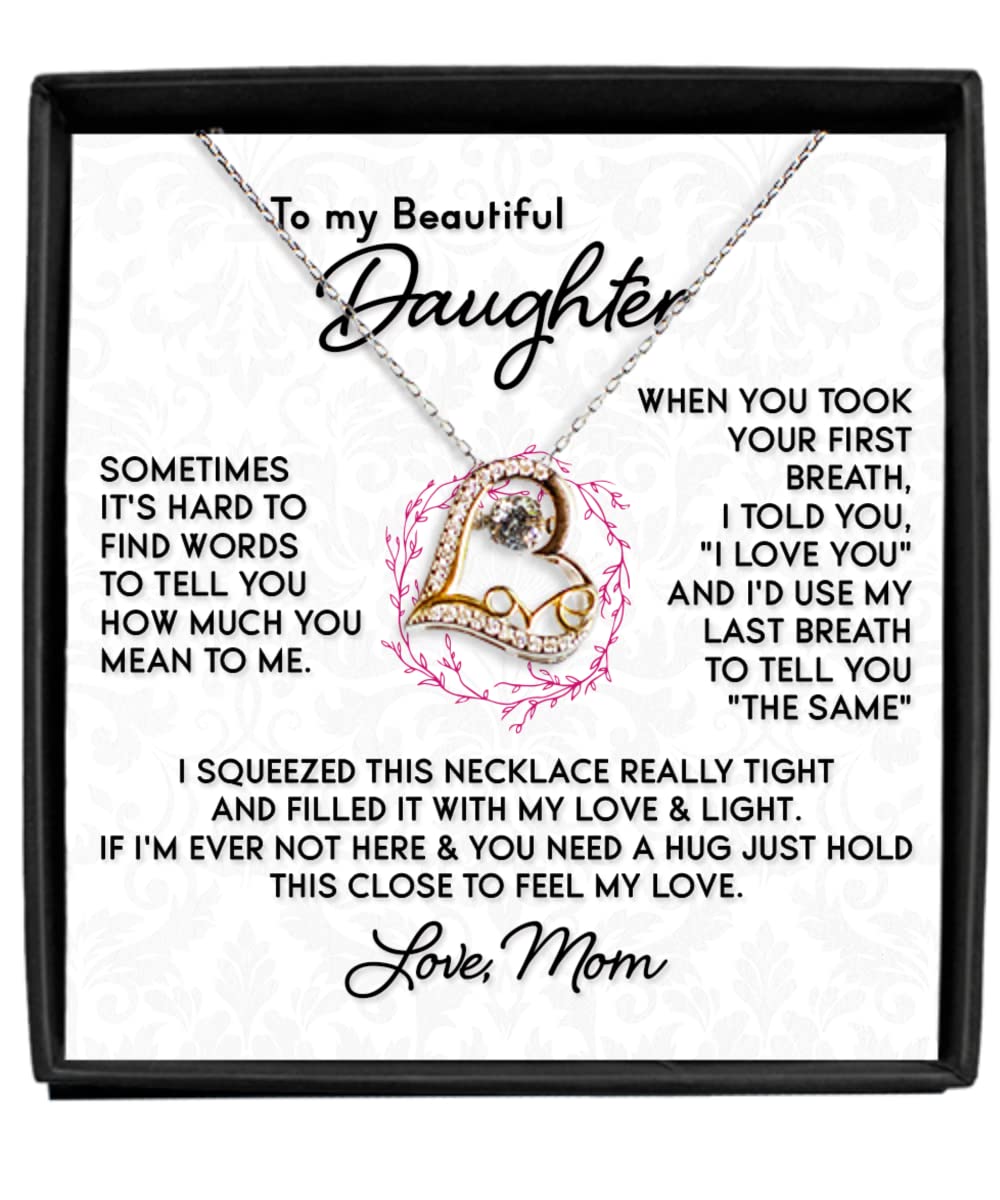 Zapbest Sterling Silver Birthday Necklace for Daughter - Elegant Graduation Gift from Mom, Dancing Ballerina Pendant Jewelry - Perfect for Birthdays, Graduation Ceremonies & Special Occasions