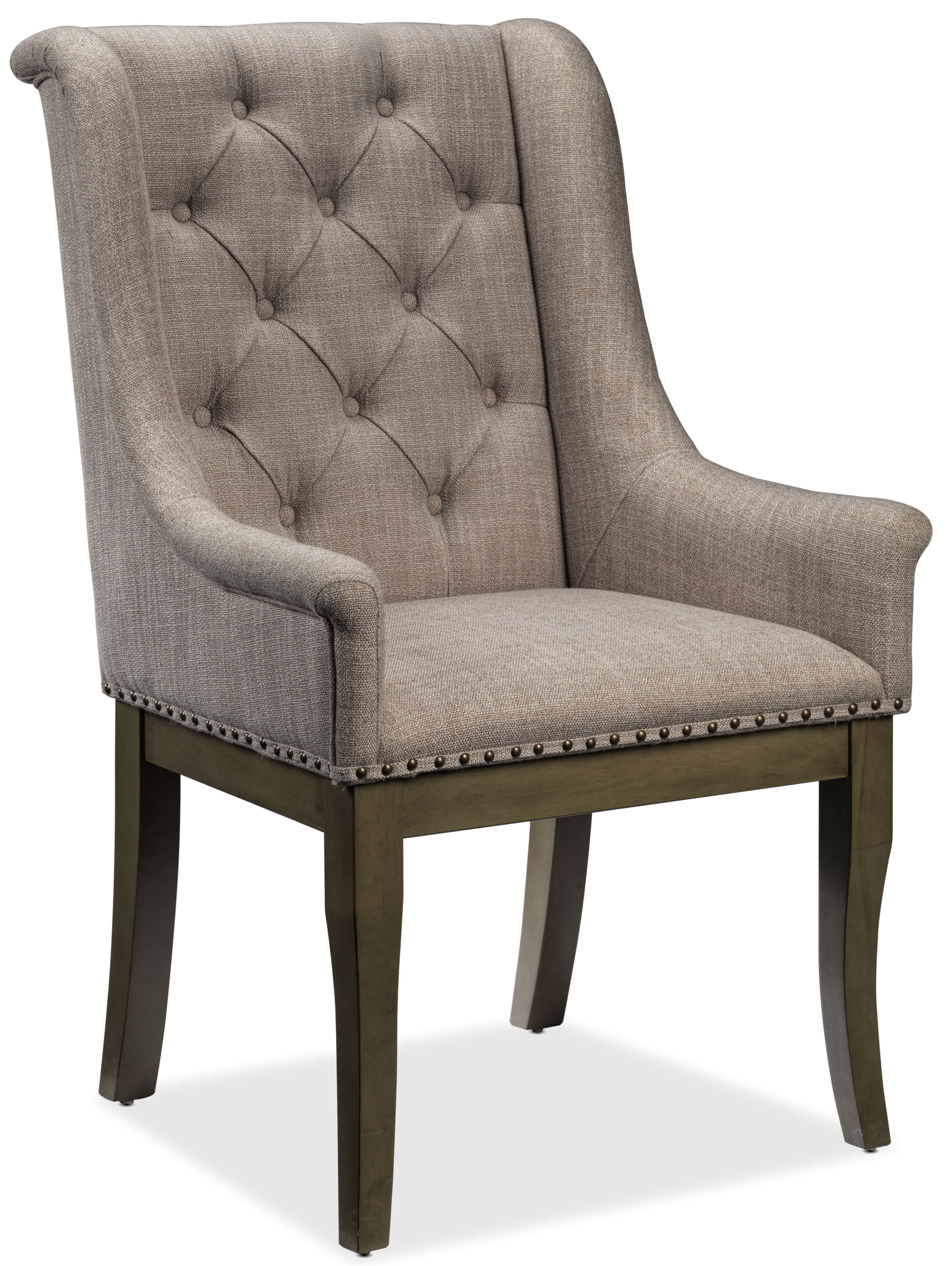 Cleopatra Armchair Light Brown - Elegant Accent Chair for Living Room, Bedroom, or Office Decor