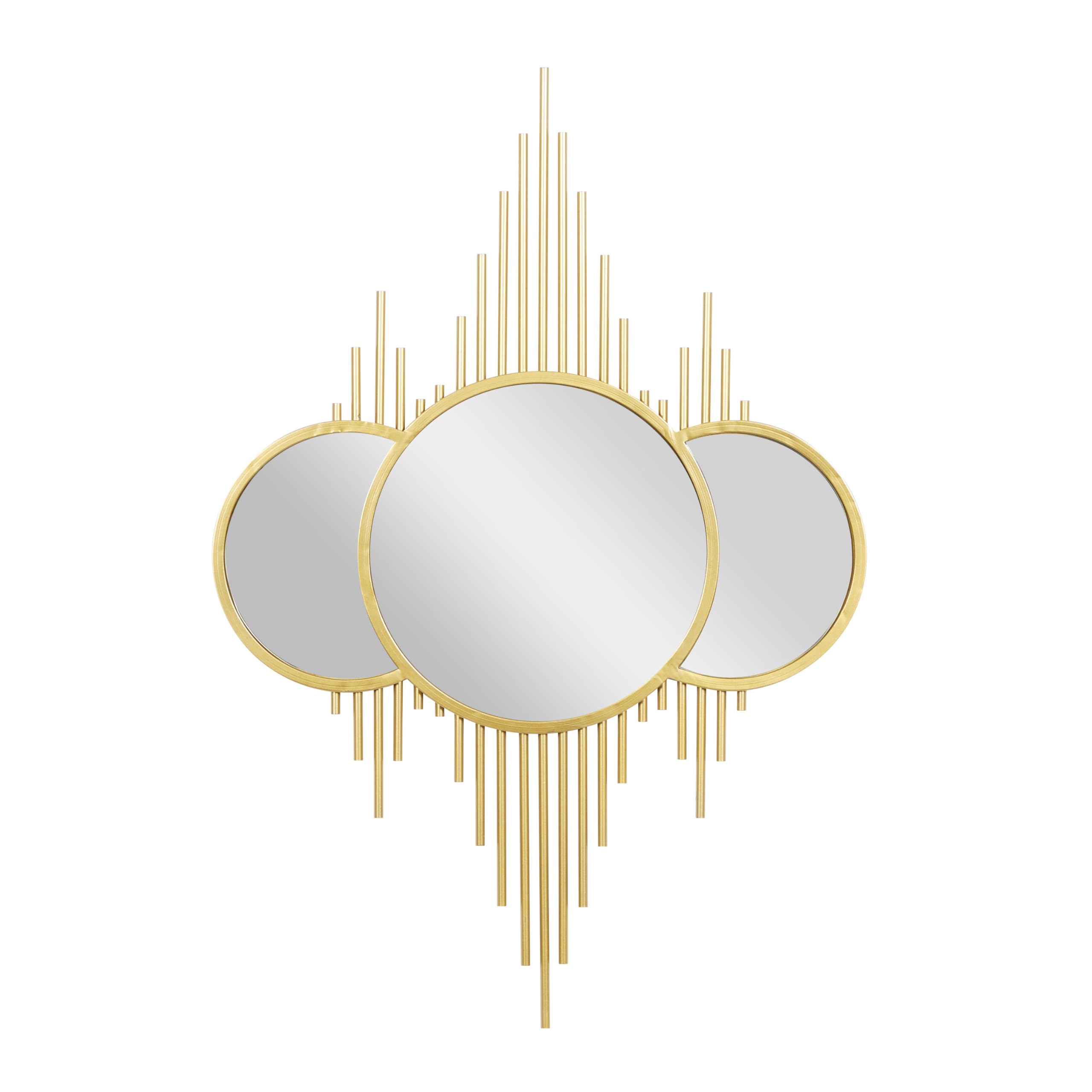 CosmoLiving by Cosmopolitan Gold Metal Wall Mirror - 27