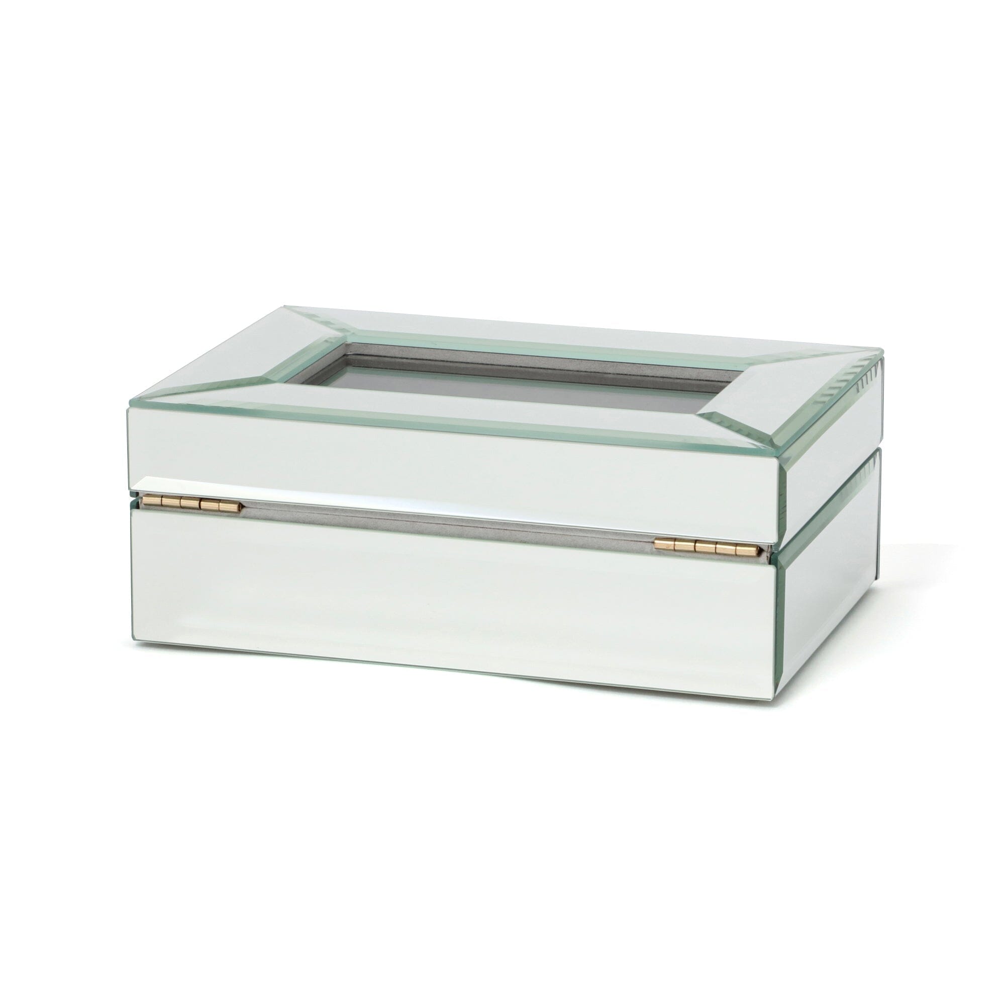 Small Mirror Jewelry Box - Elegant Storage for Rings, Necklaces & Earrings - Perfect for Vanity, Dresser & Travel Organizer