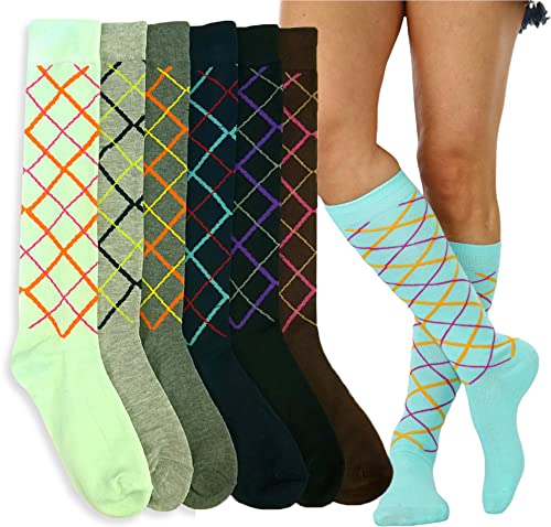 6 Pair Pack: Simple Argyle