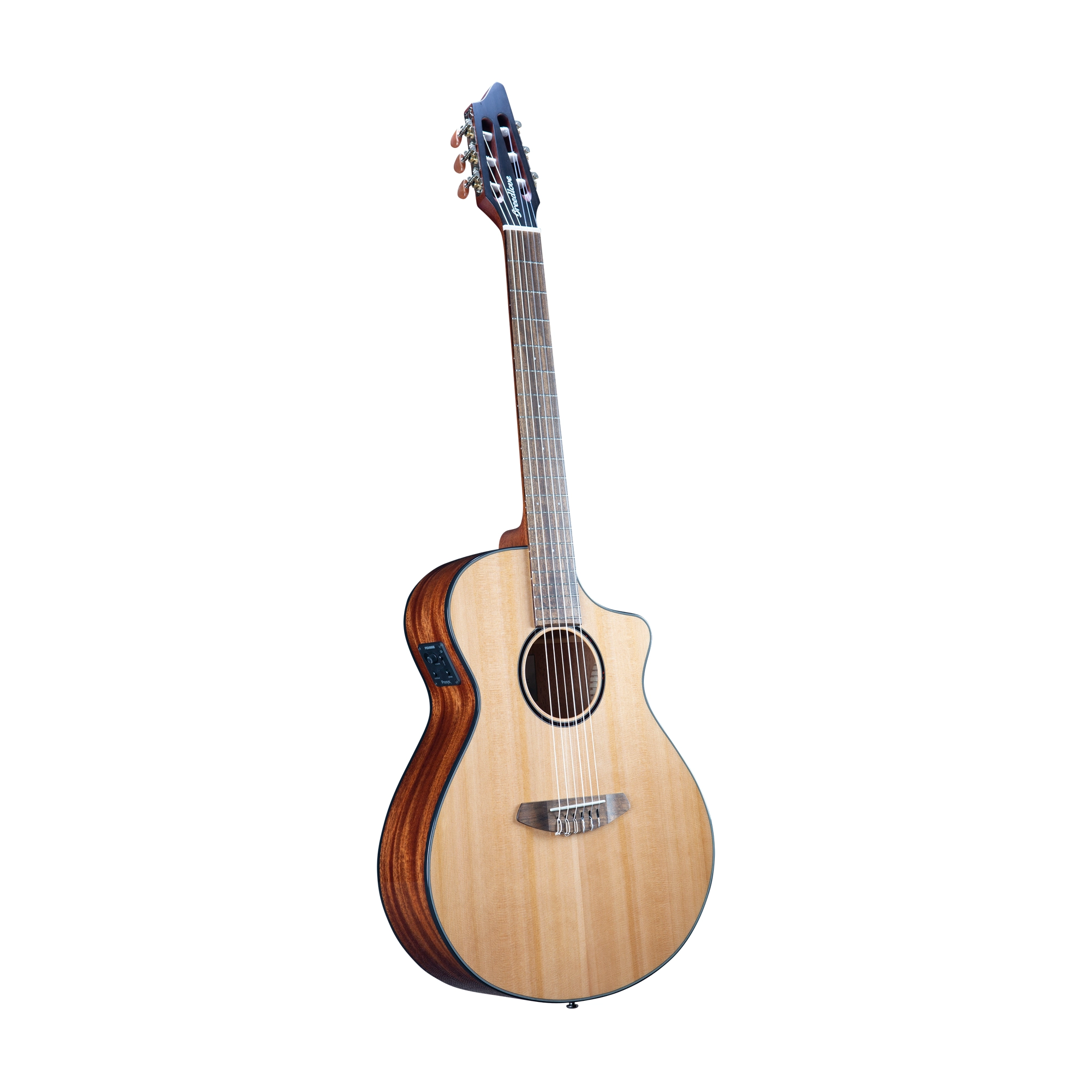 Breedlove Eco Discovery S Concert CE Nylon String Acoustic-Electric Guitar - Natural Finish | Perfect for Classical, Flamenco & Fingerstyle Playing at Home or On Stage