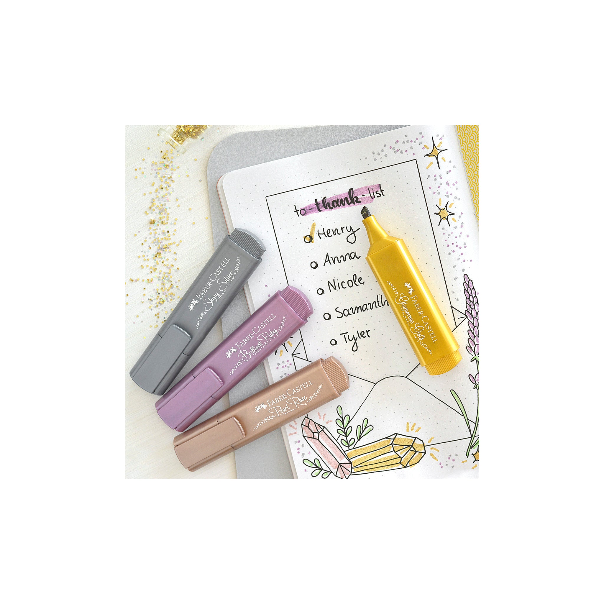 Metallic Highlighter Pen - Glamorous Gold Shimmer for Makeup & Face Contouring - Perfect for Everyday Glow & Special Occasions