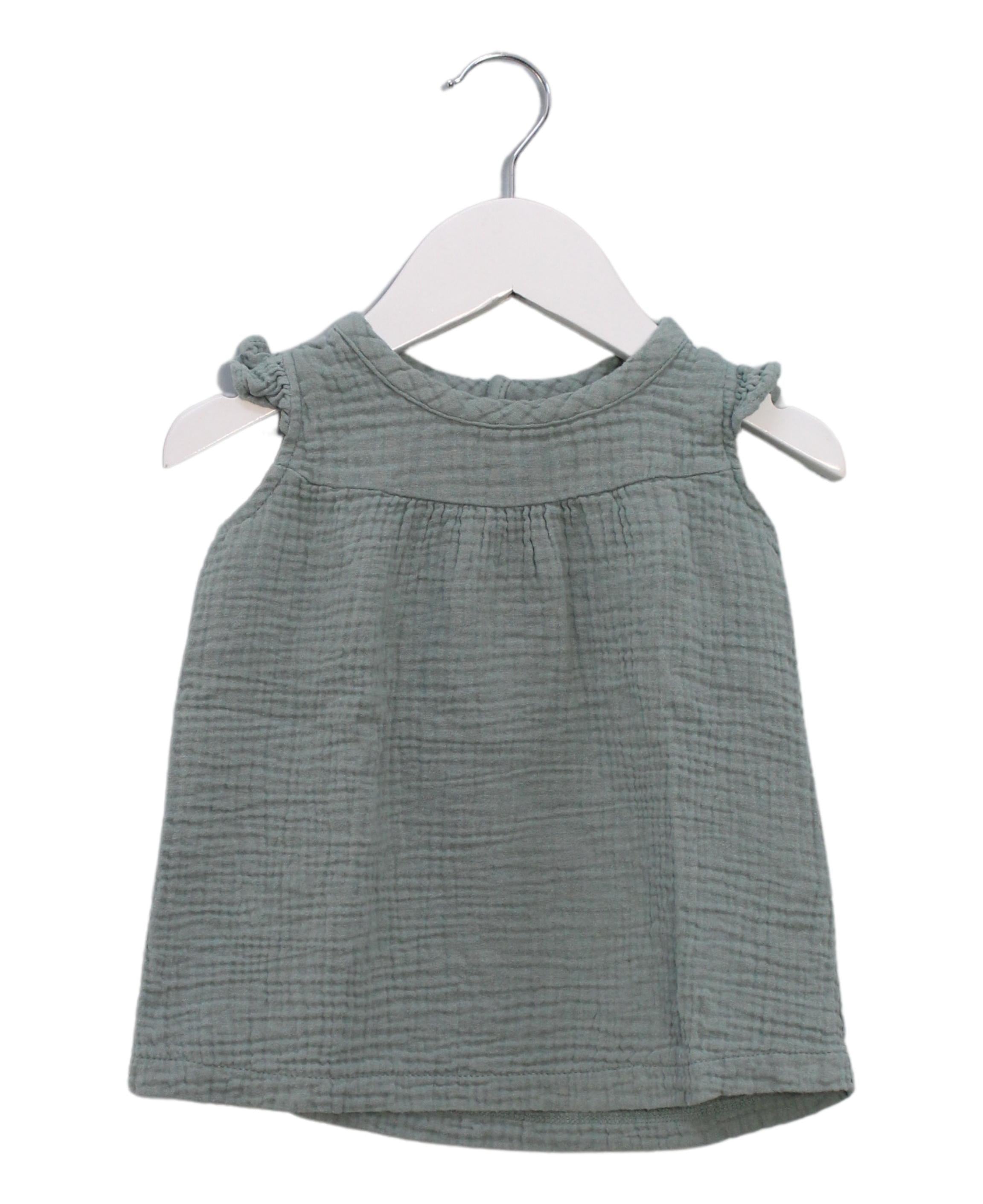 Apple Park Organic Cotton Sleeveless Dress for Baby Girls 6-12 Months - Perfect for Summer Outfits and Casual Playdates