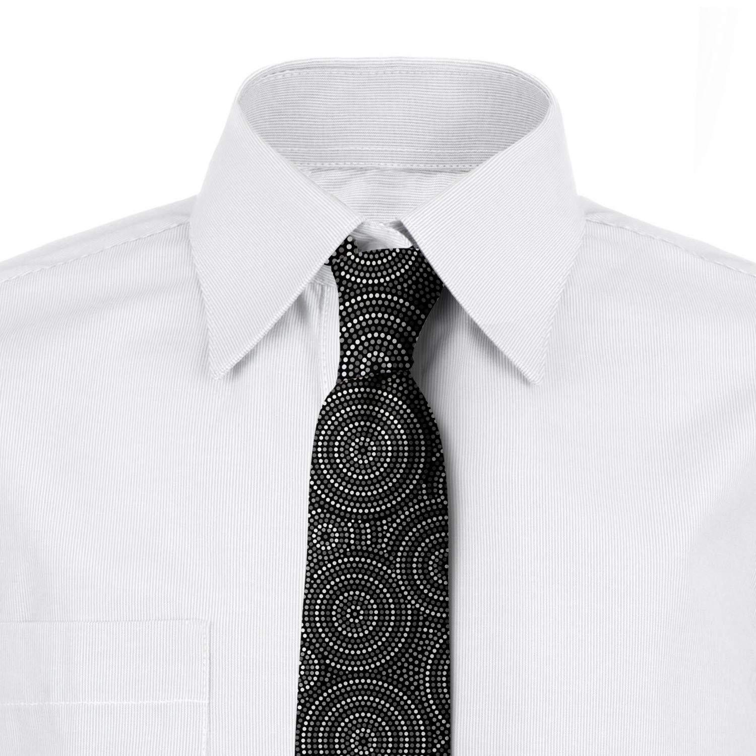 Ambesonne Men's Necktie - Aboriginal Art Design, 3.7