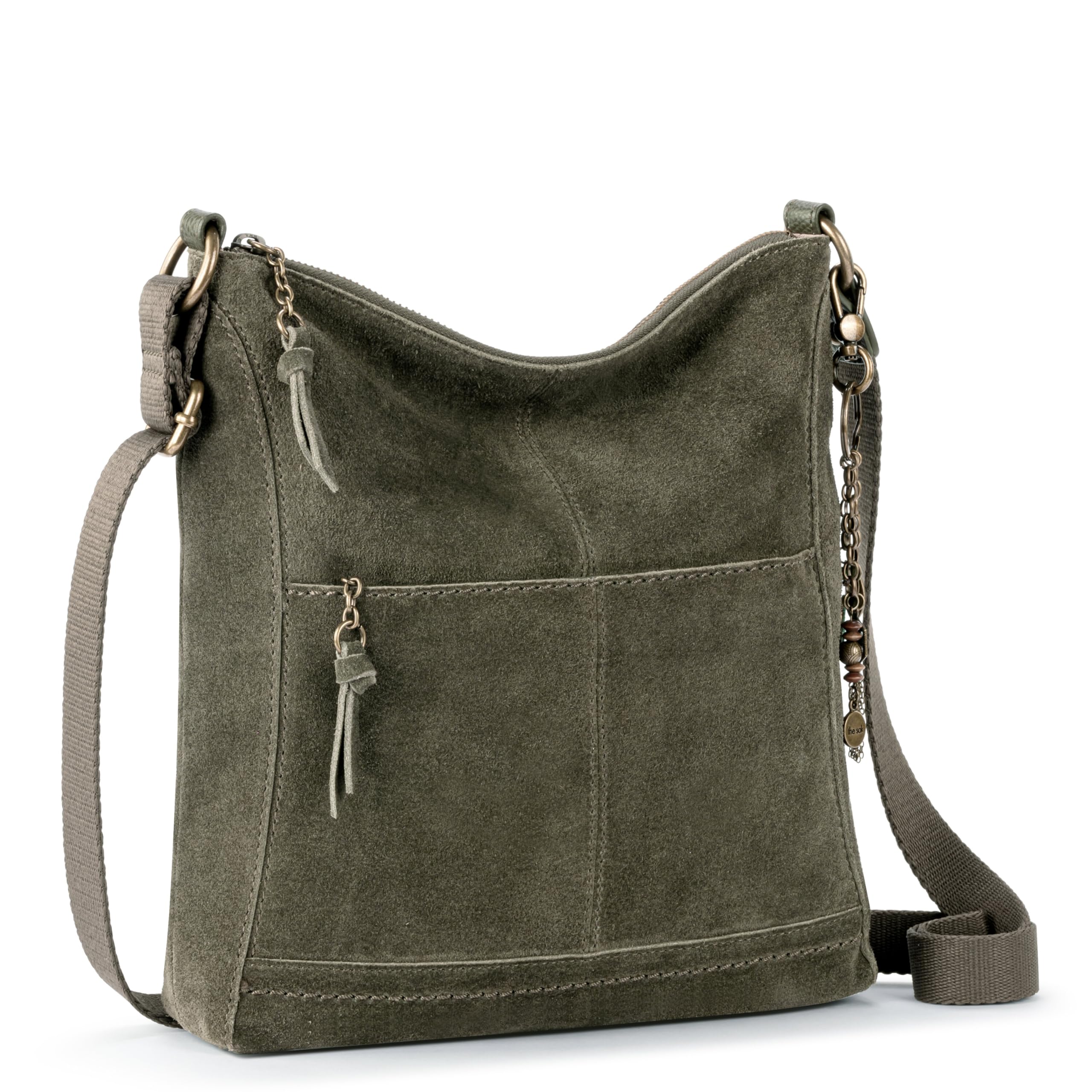 The Sak Lucia Genuine Leather Crossbody Bag - Adjustable Strap Convertible Purse for Women | Perfect for Travel, Shopping & Everyday Use