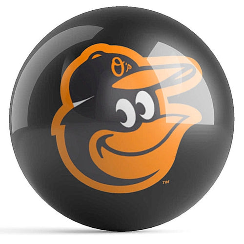 Official MLB Baltimore Orioles Logo Bowling Ball - Perfect for Bowling Leagues, Tournaments & Sports-Themed Parties