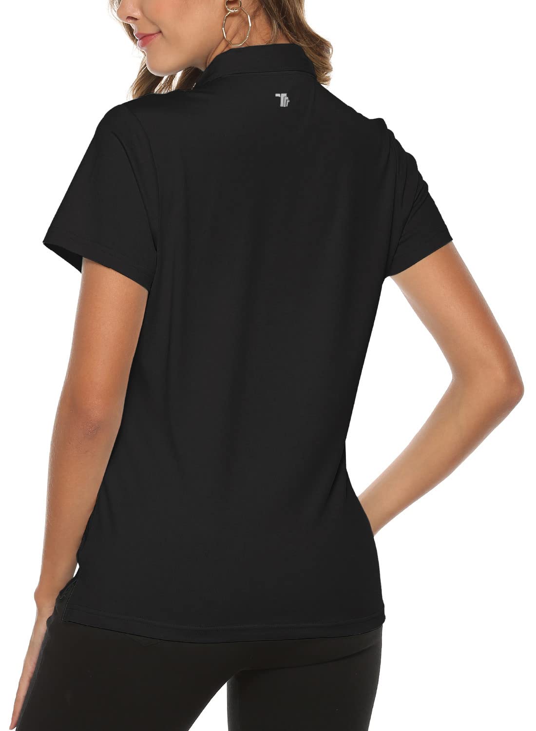 Gopune Women's Golf Polo Shirts - Lightweight Quick Dry Moisture Wicking 4 Button Short Sleeve Top for Golf, Tennis & Outdoor Sports | Breathable Athletic Shirt for Summer & Active Wear