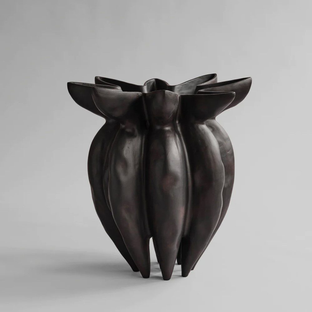 101 COPENHAGEN Lotus Vase Large - 24 Inches Tall, Ceramic Flower Vase for Home Decor, Coffee Table Centerpiece, Wedding & Living Room Decoration